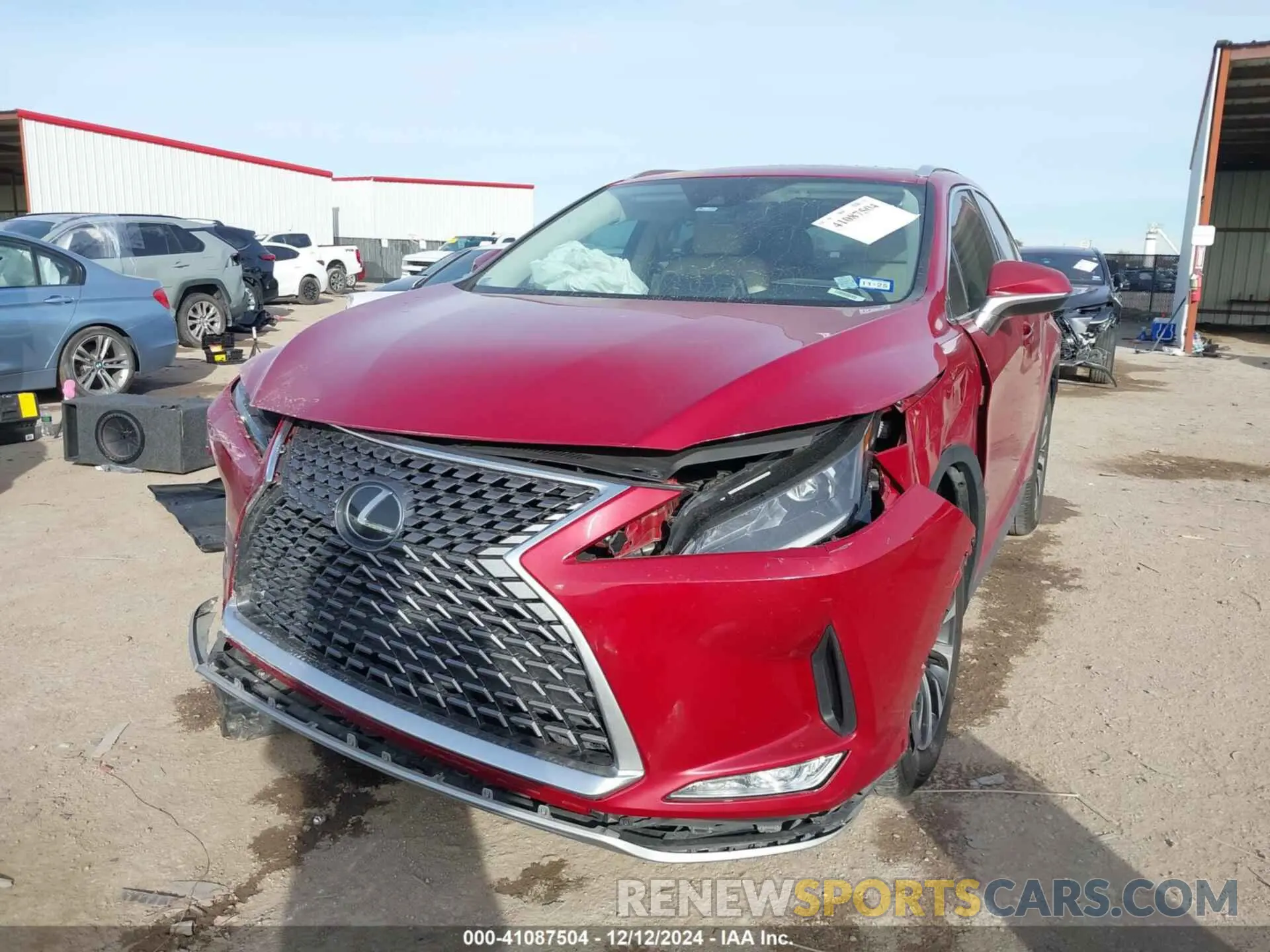 2 fotografías del automóvil dañado 2T2HZMAA3NC222600 LEXUS RX 350 2022