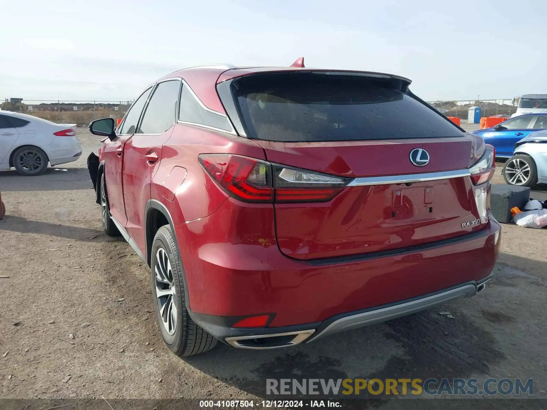 3 fotografías del automóvil dañado 2T2HZMAA3NC222600 LEXUS RX 350 2022