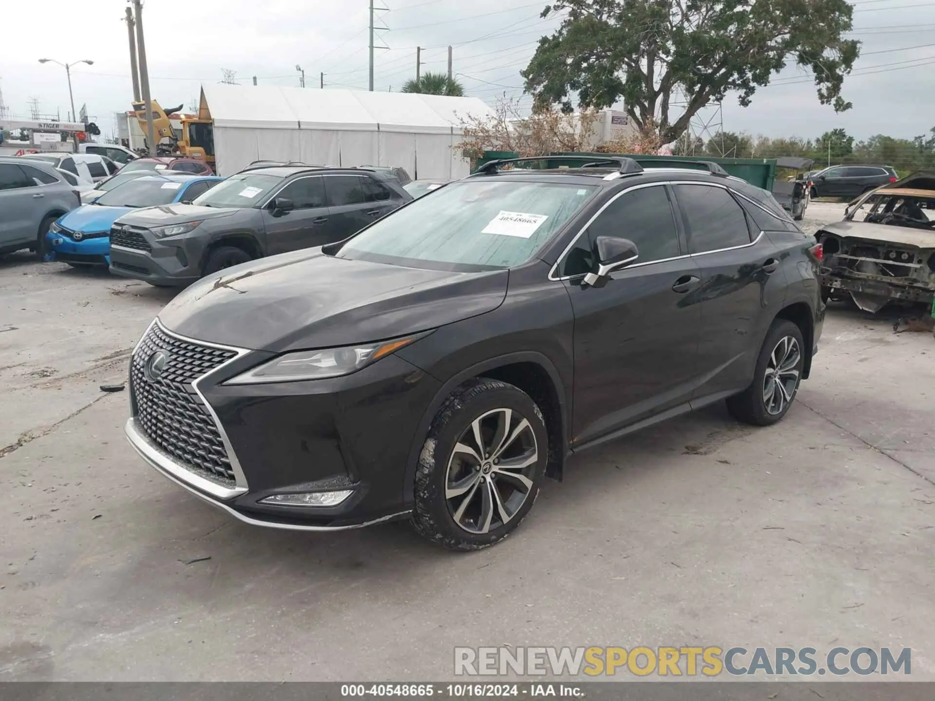 2 fotografías del automóvil dañado 2T2HZMAA4NC245061 LEXUS RX 350 2022