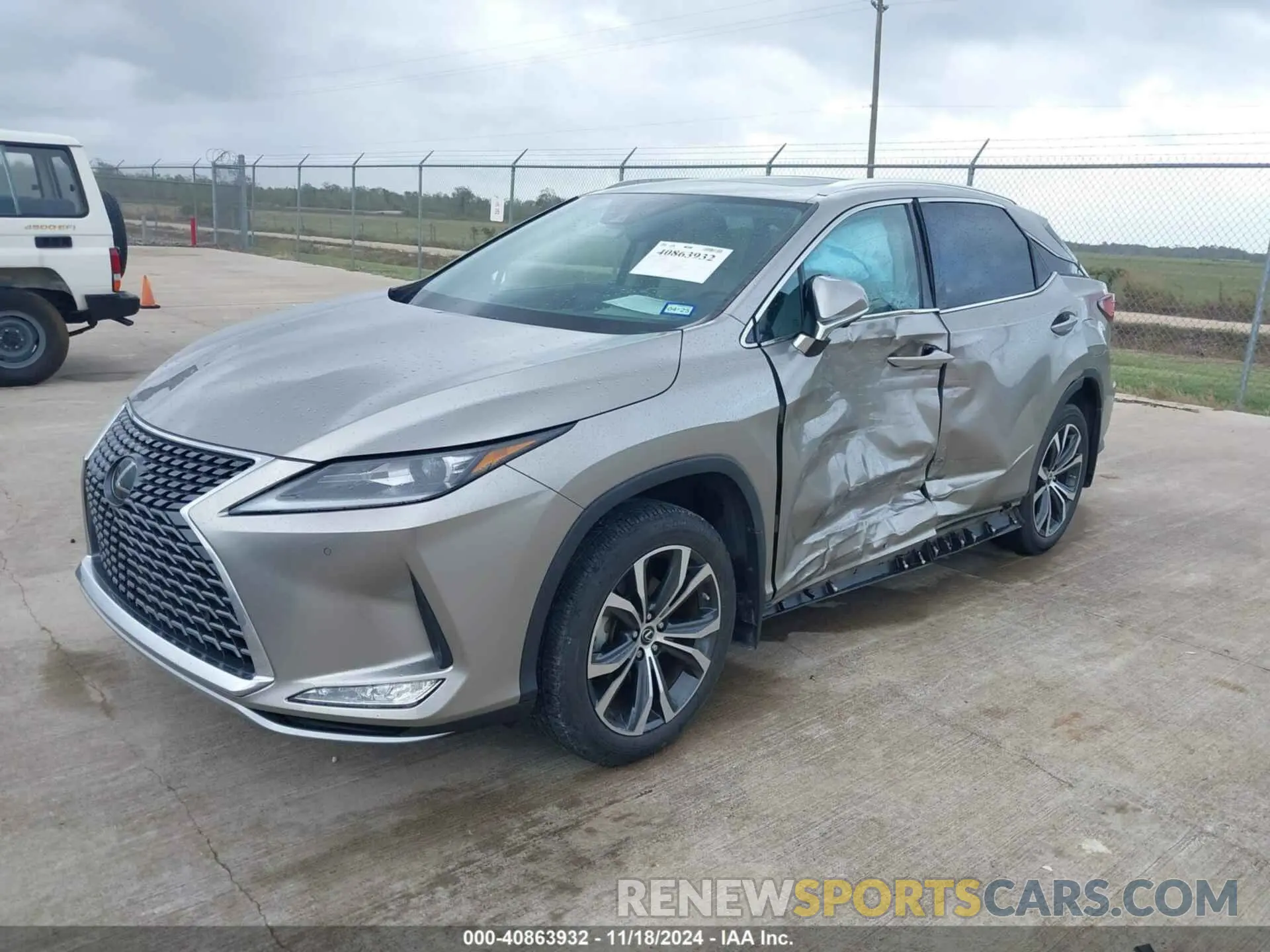2 fotografías del automóvil dañado 2T2HZMAA6NC241335 LEXUS RX 350 2022
