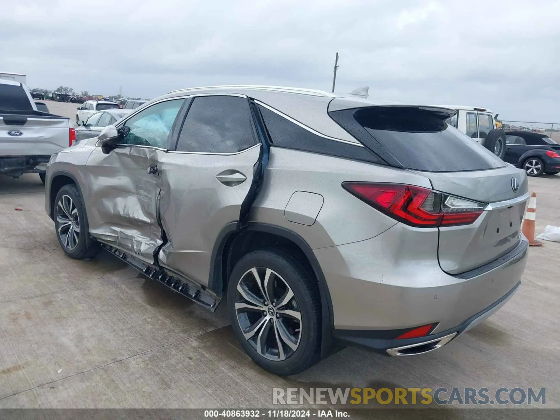 3 fotografías del automóvil dañado 2T2HZMAA6NC241335 LEXUS RX 350 2022