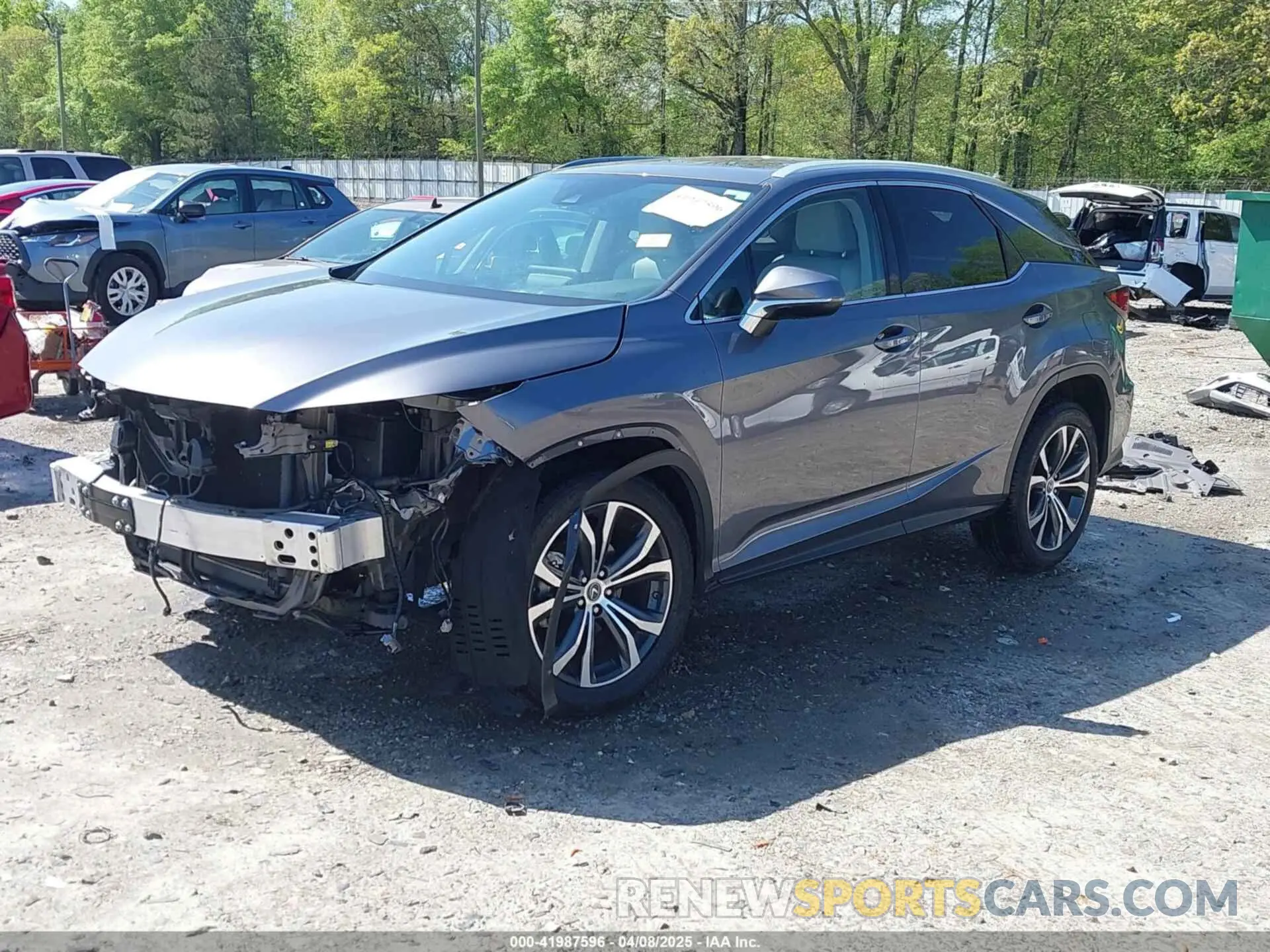 2 fotografías del automóvil dañado 2T2HZMAA6NC250441 LEXUS RX 350 2022