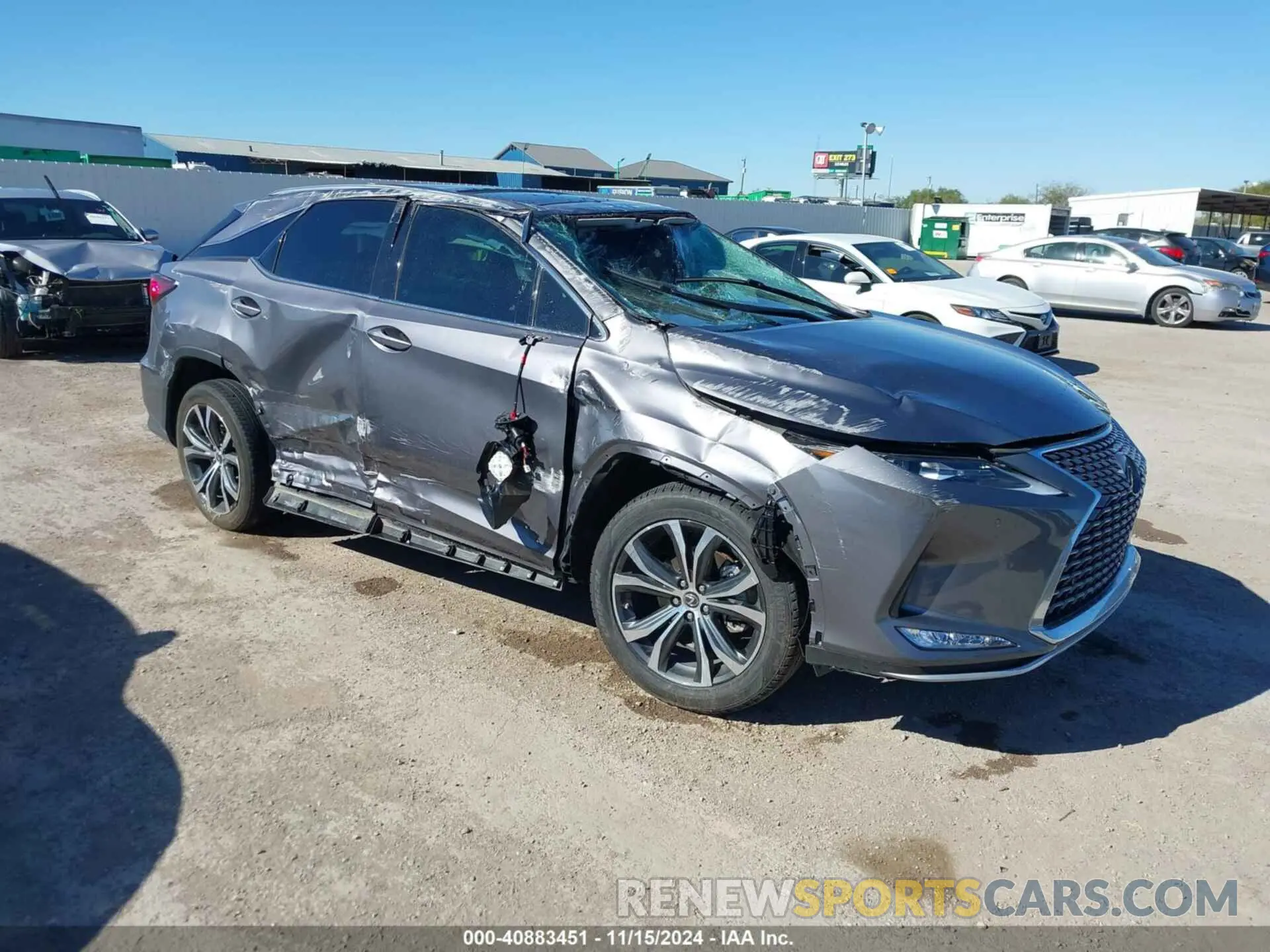 1 fotografías del automóvil dañado 2T2HZMAA8NC243202 LEXUS RX 350 2022