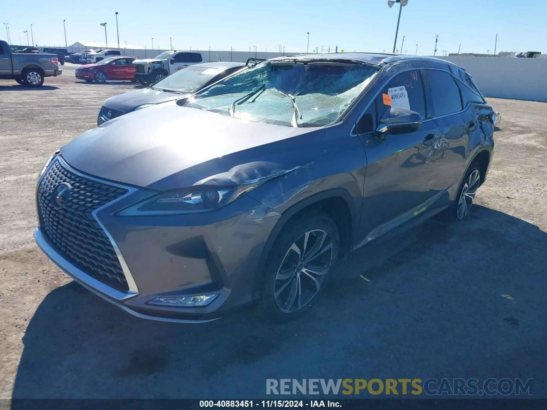 6 fotografías del automóvil dañado 2T2HZMAA8NC243202 LEXUS RX 350 2022