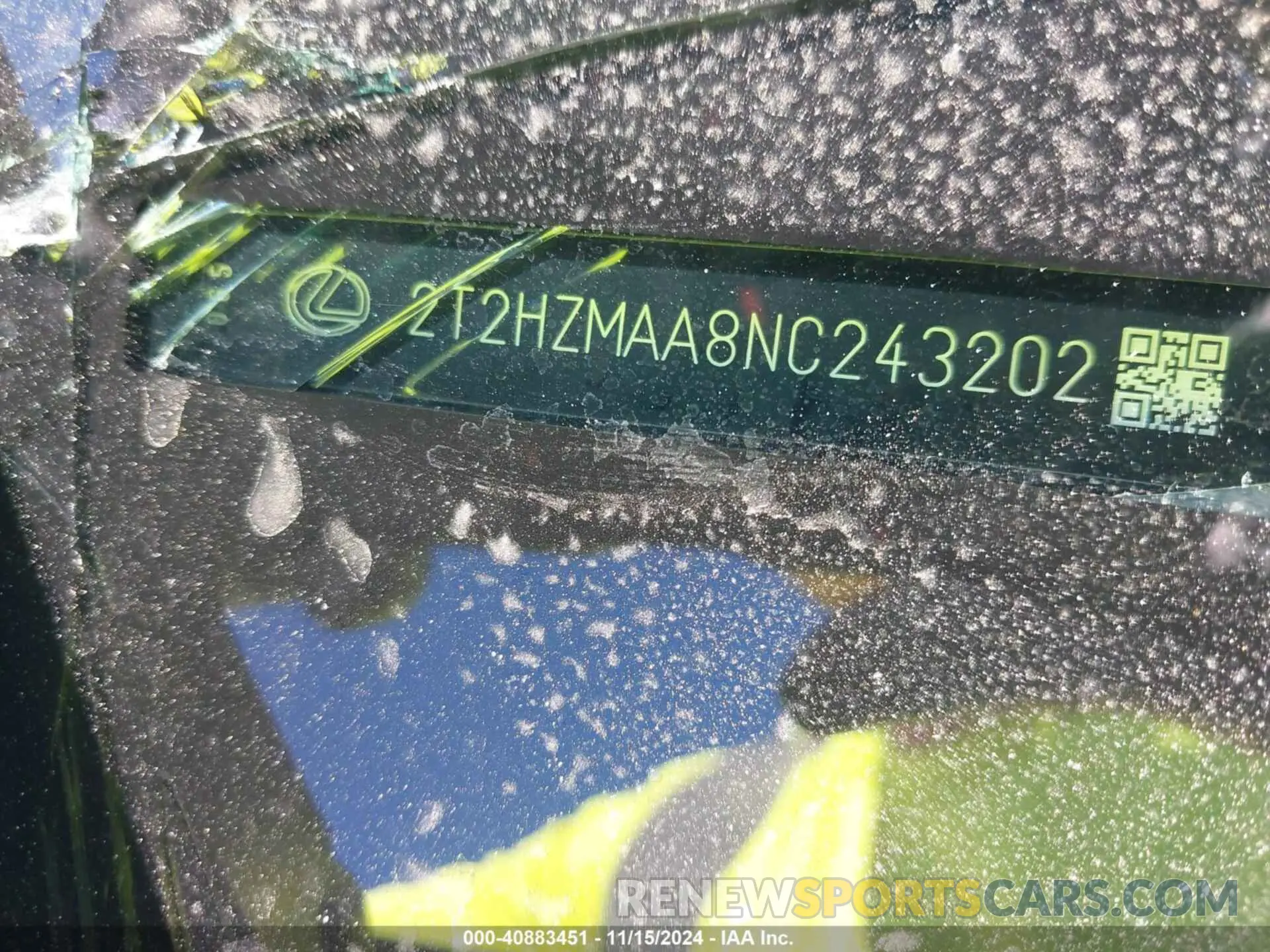 9 fotografías del automóvil dañado 2T2HZMAA8NC243202 LEXUS RX 350 2022