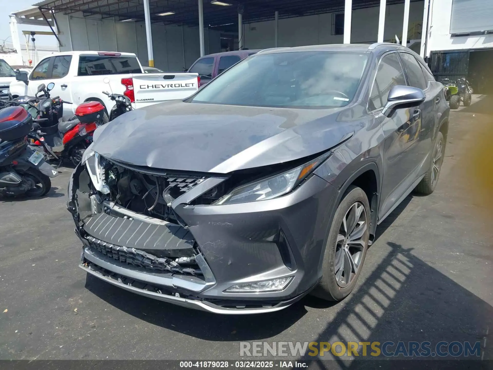 2 fotografías del automóvil dañado 2T2HZMAAXNC228510 LEXUS RX 350 2022