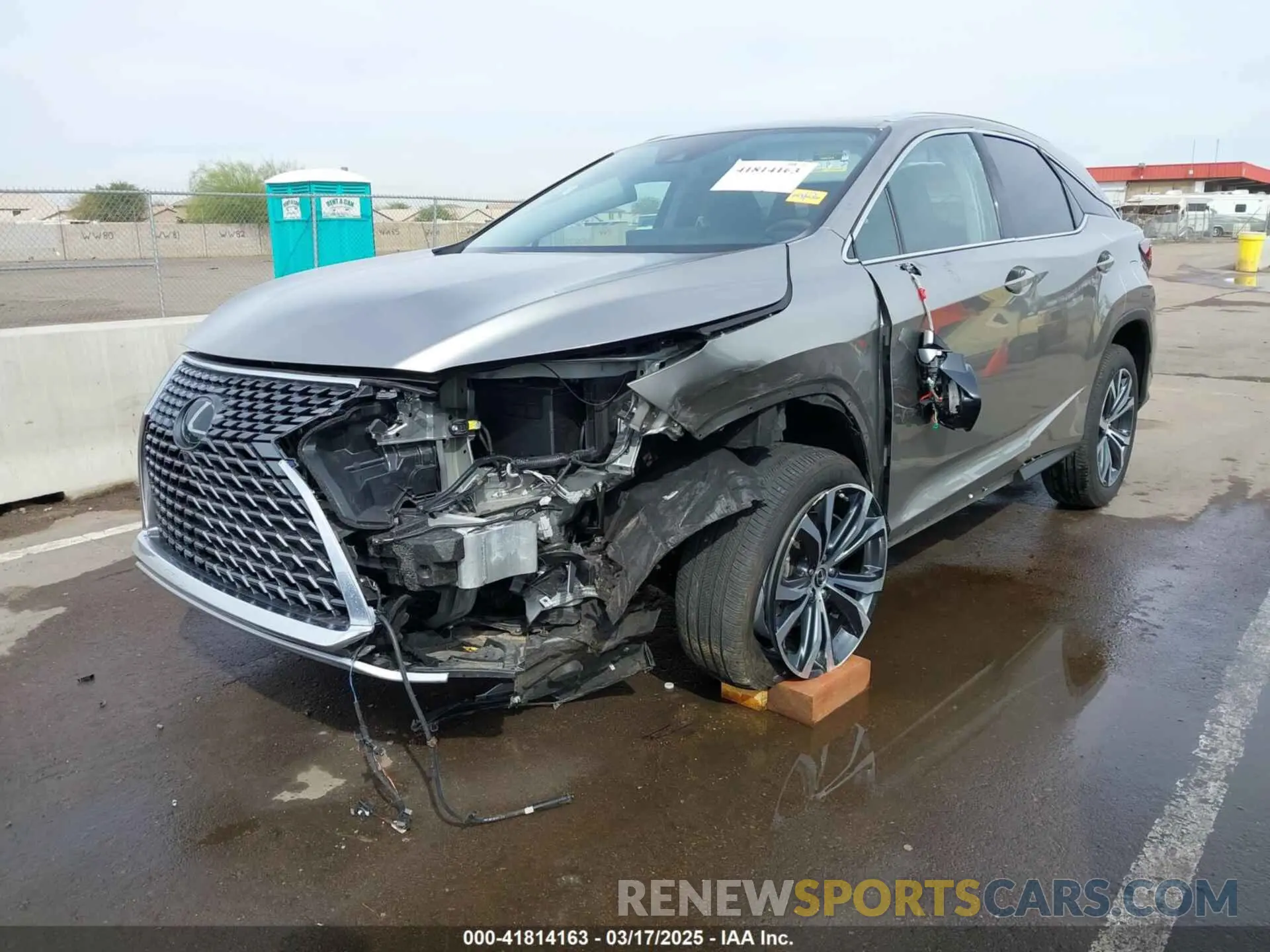 2 fotografías del automóvil dañado 2T2HZMDA4NC349643 LEXUS RX 350 2022