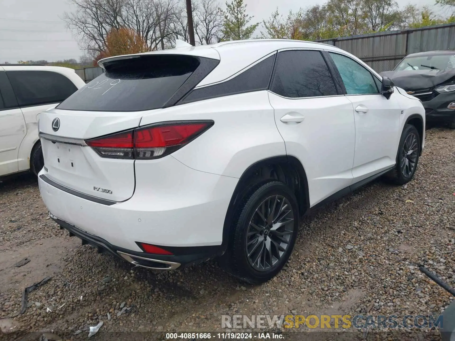 4 fotografías del automóvil dañado 2T2SZMDA8NC344029 LEXUS RX 350 2022