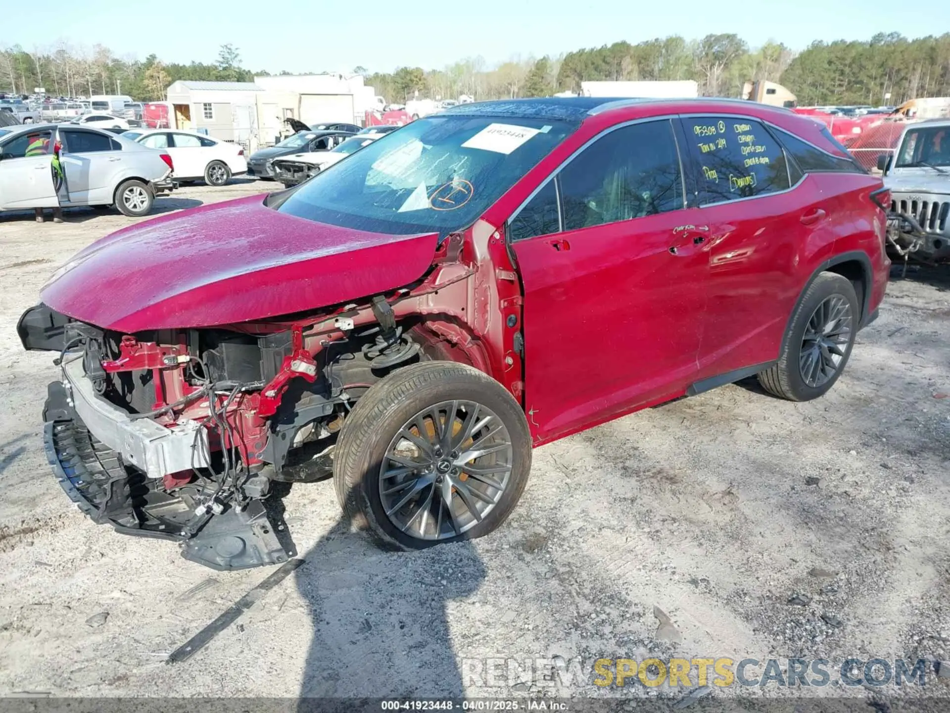 2 fotografías del automóvil dañado 2T2YZMDA8NC312093 LEXUS RX 350 2022