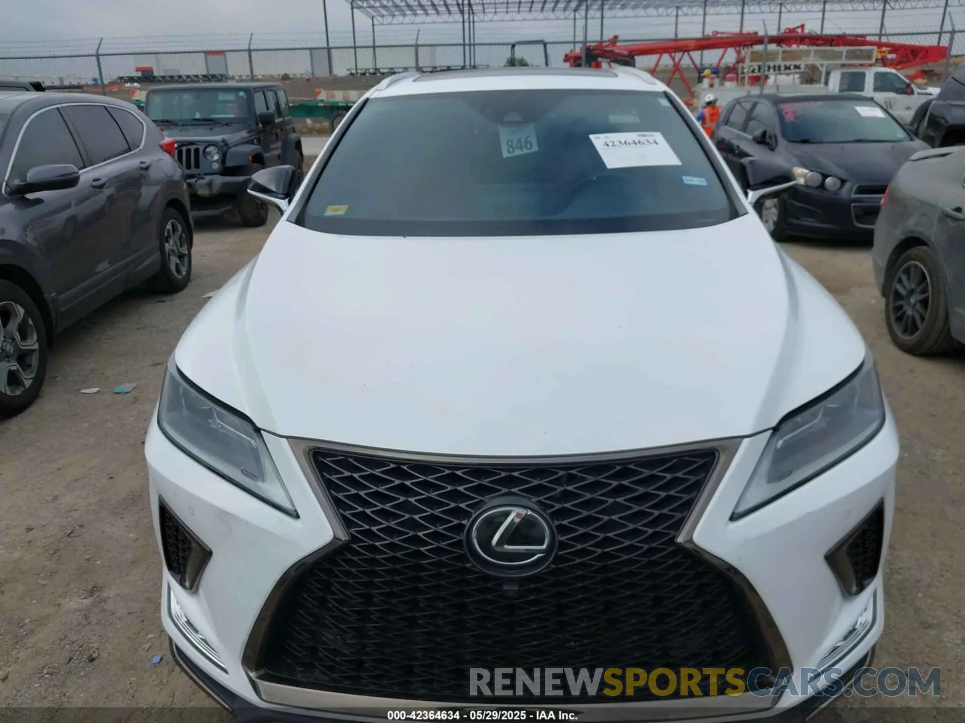 6 fotografías del automóvil dañado 2T2YZMDAXNC340204 LEXUS RX 350 2022