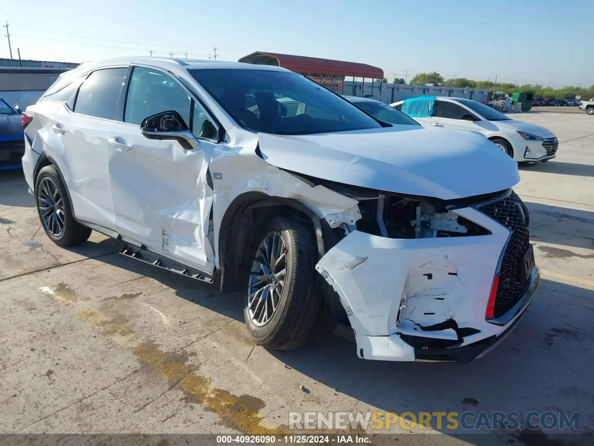 1 fotografías del automóvil dañado 2T2YZMDAXNC361022 LEXUS RX 350 2022