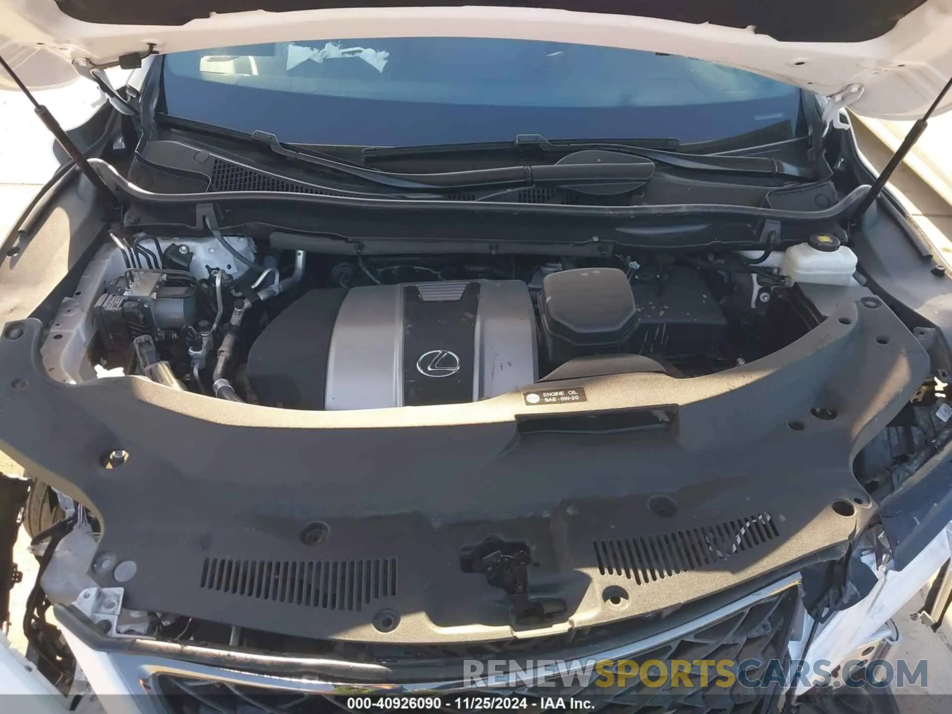 10 fotografías del automóvil dañado 2T2YZMDAXNC361022 LEXUS RX 350 2022