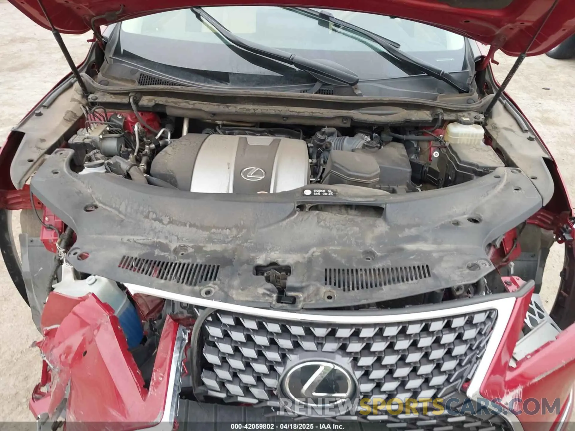 10 fotografías del automóvil dañado JTJHZMDAXN2058225 LEXUS RX 350 2022