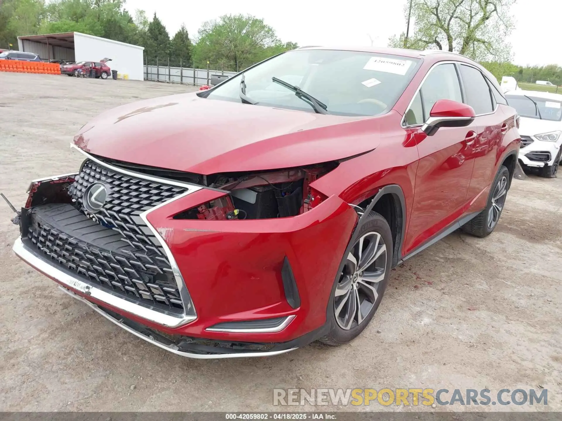 2 fotografías del automóvil dañado JTJHZMDAXN2058225 LEXUS RX 350 2022