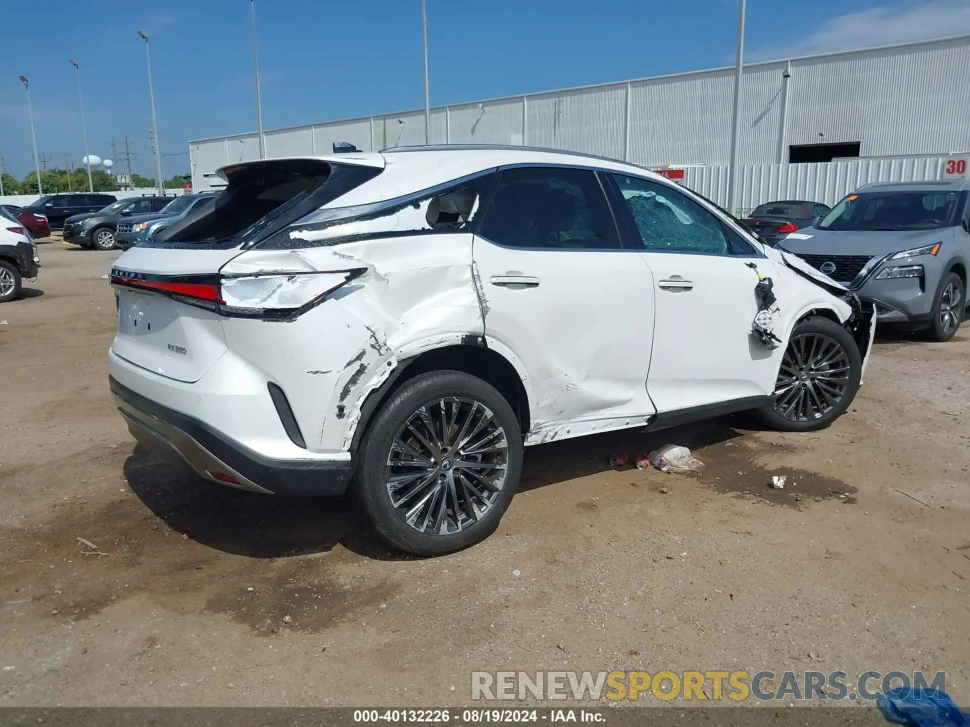 4 fotografías del automóvil dañado 2T2BAMBA1PC021437 LEXUS RX 350 2023