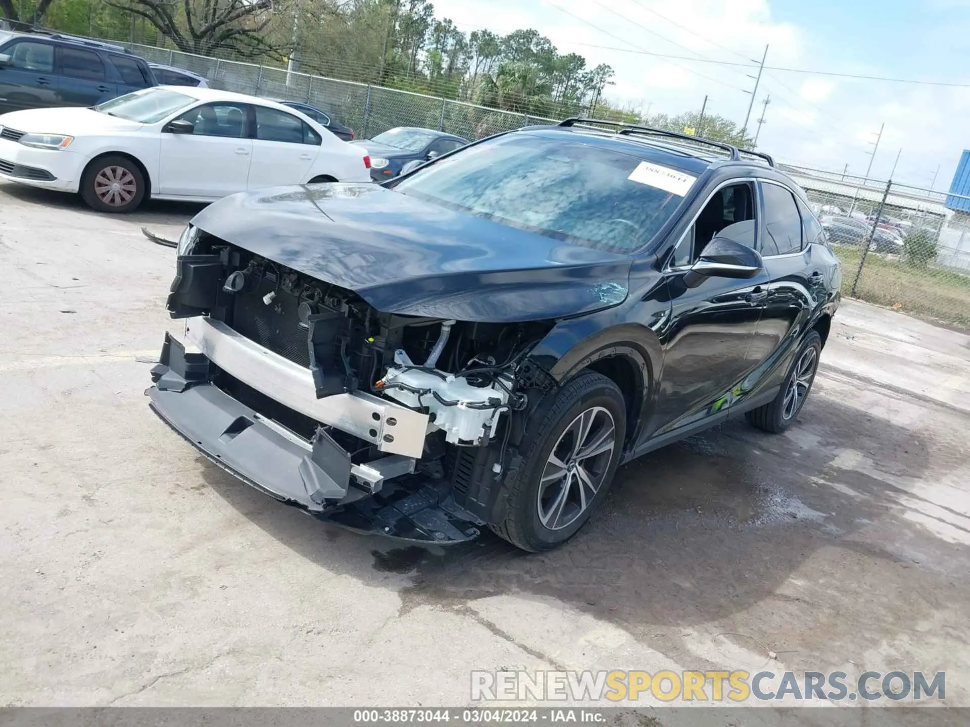 2 fotografías del automóvil dañado 2T2BAMBA3PC003683 LEXUS RX 350 2023