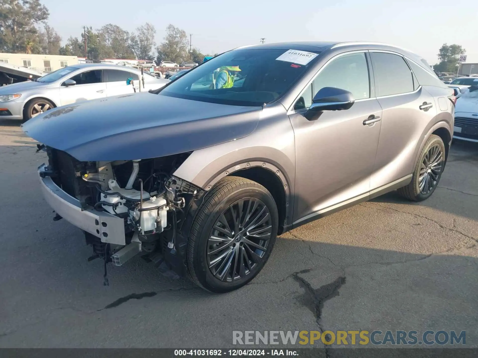 2 fotografías del automóvil dañado 2T2BAMBA4PC016765 LEXUS RX 350 2023