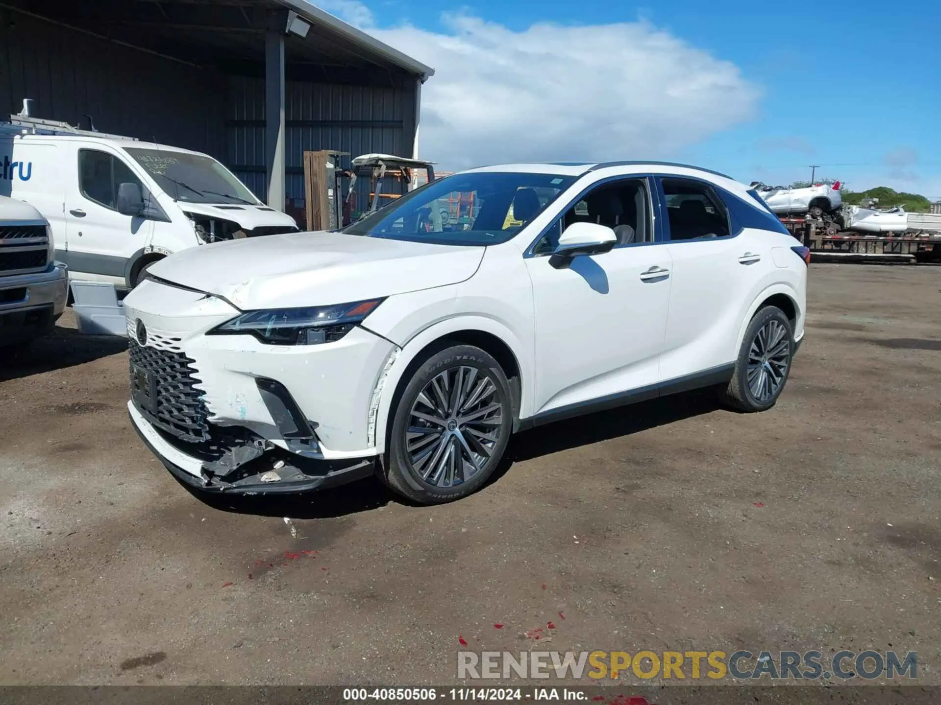 2 fotografías del automóvil dañado 2T2BAMBA7PC007963 LEXUS RX 350 2023
