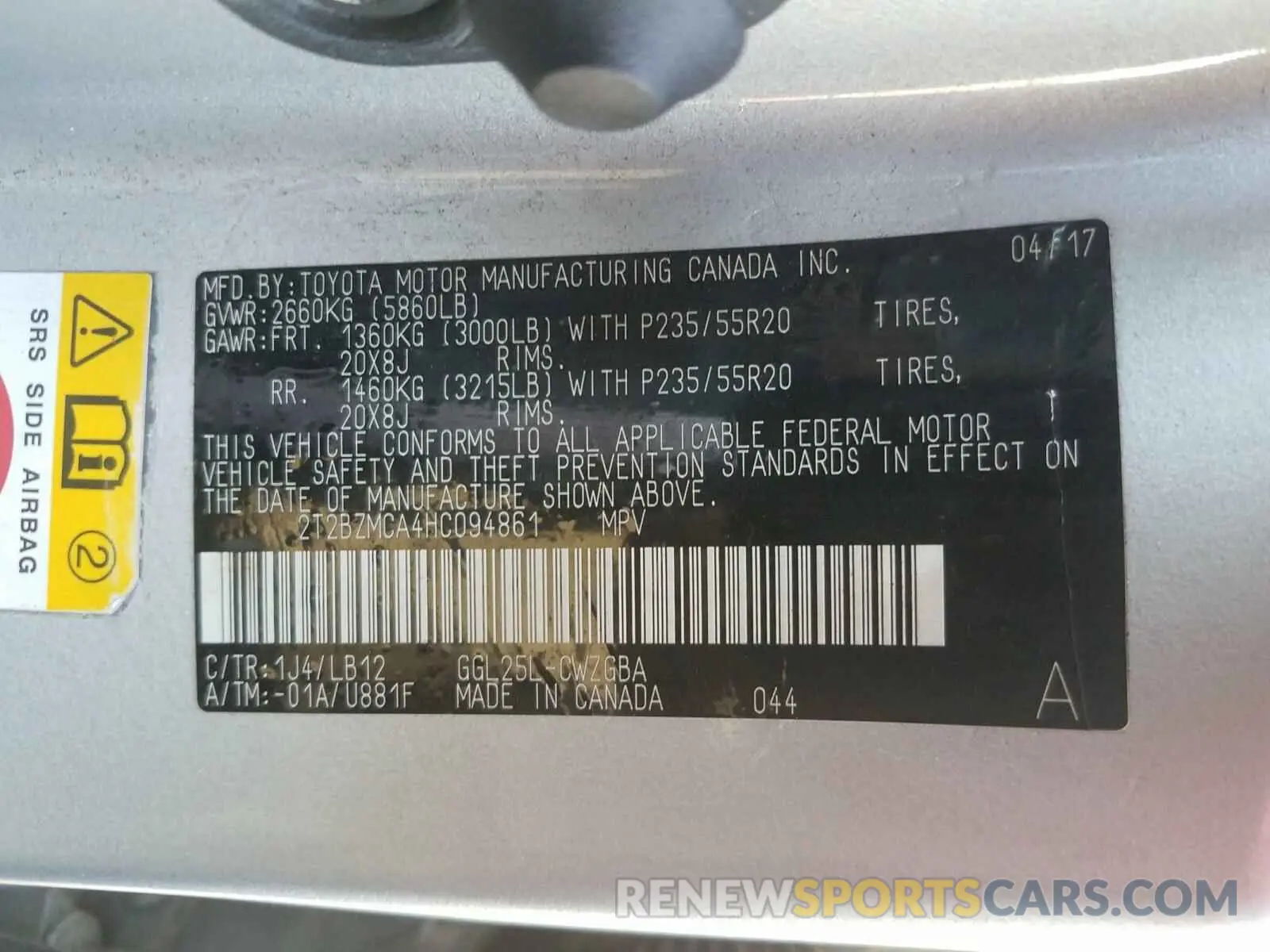10 fotografías del automóvil dañado 2T2BZMCA4HC094861 LEXUS RX 350 BAS 2019