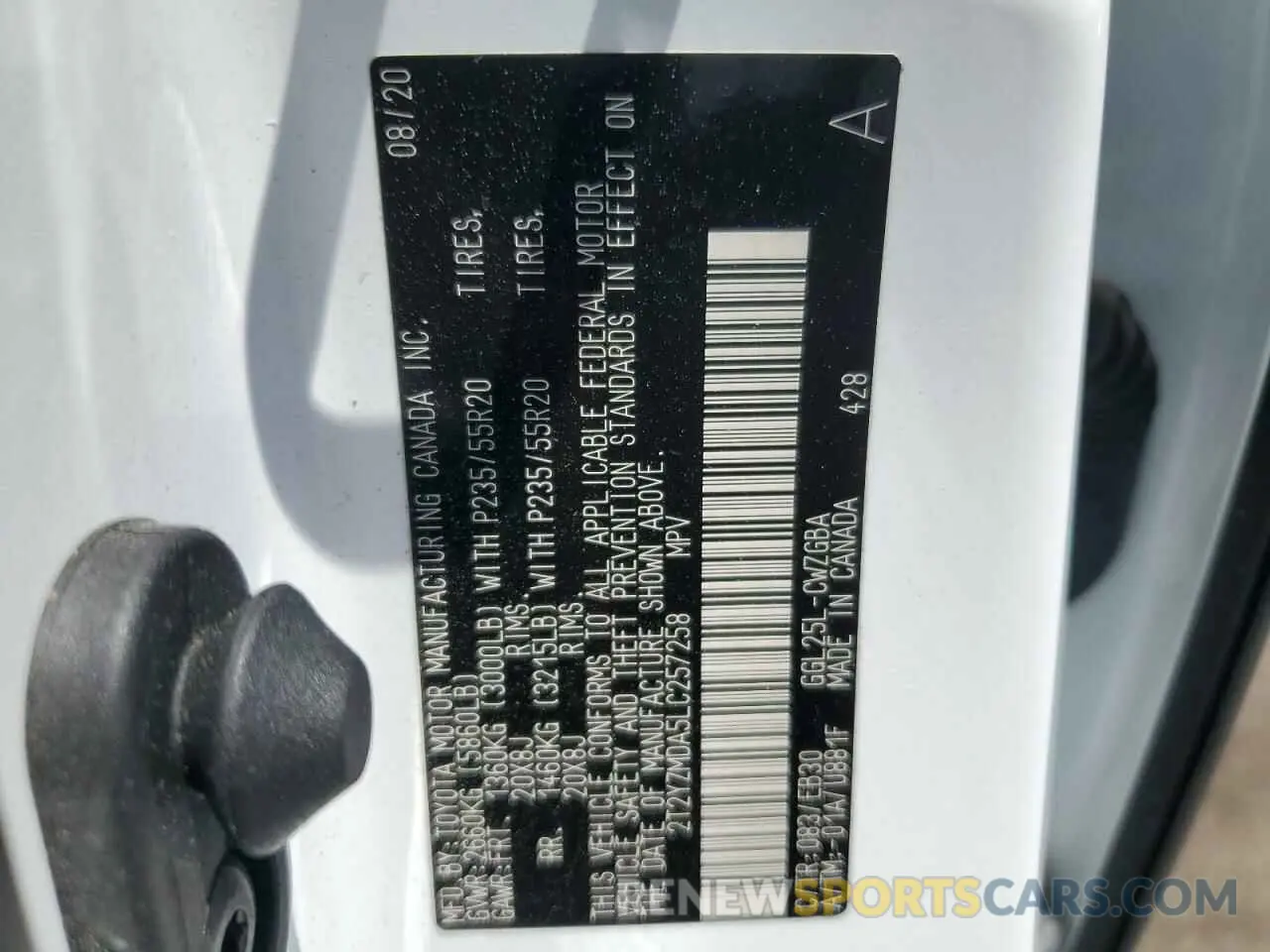 13 fotografías del automóvil dañado 2T2YZMDA5LC257258 LEXUS RX 350 F S 2020
