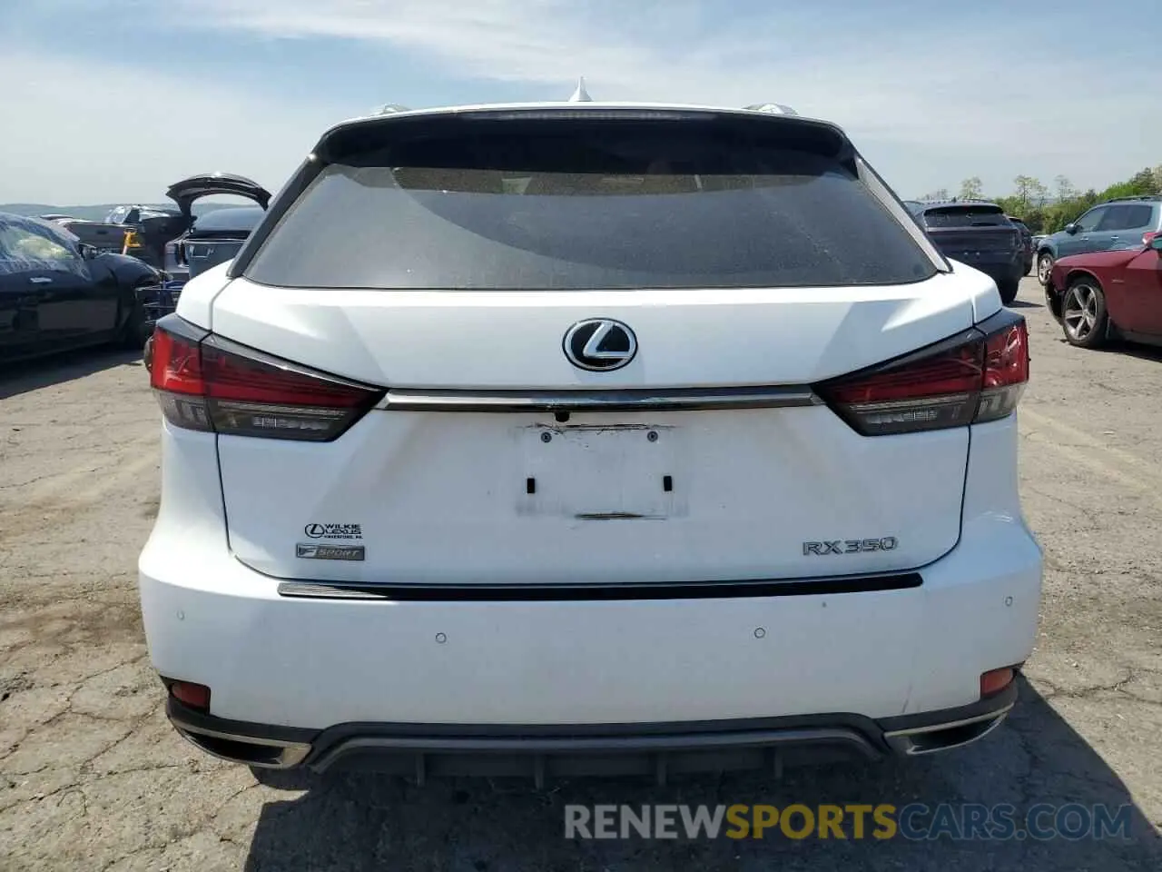 6 fotografías del automóvil dañado 2T2YZMDA5LC257258 LEXUS RX 350 F S 2020