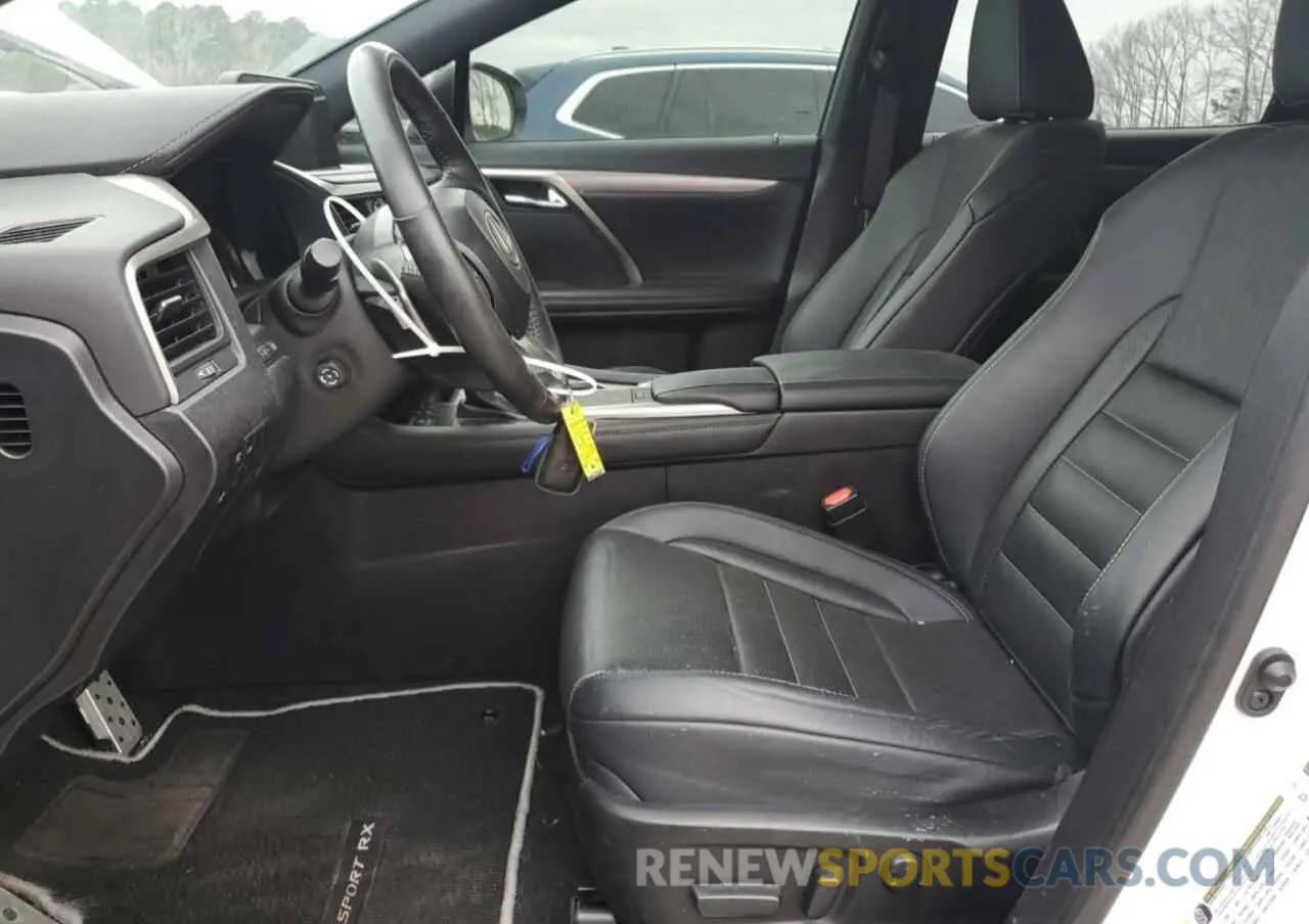 7 fotografías del automóvil dañado 2T2SZMDA6MC291491 LEXUS RX 350 F S 2021