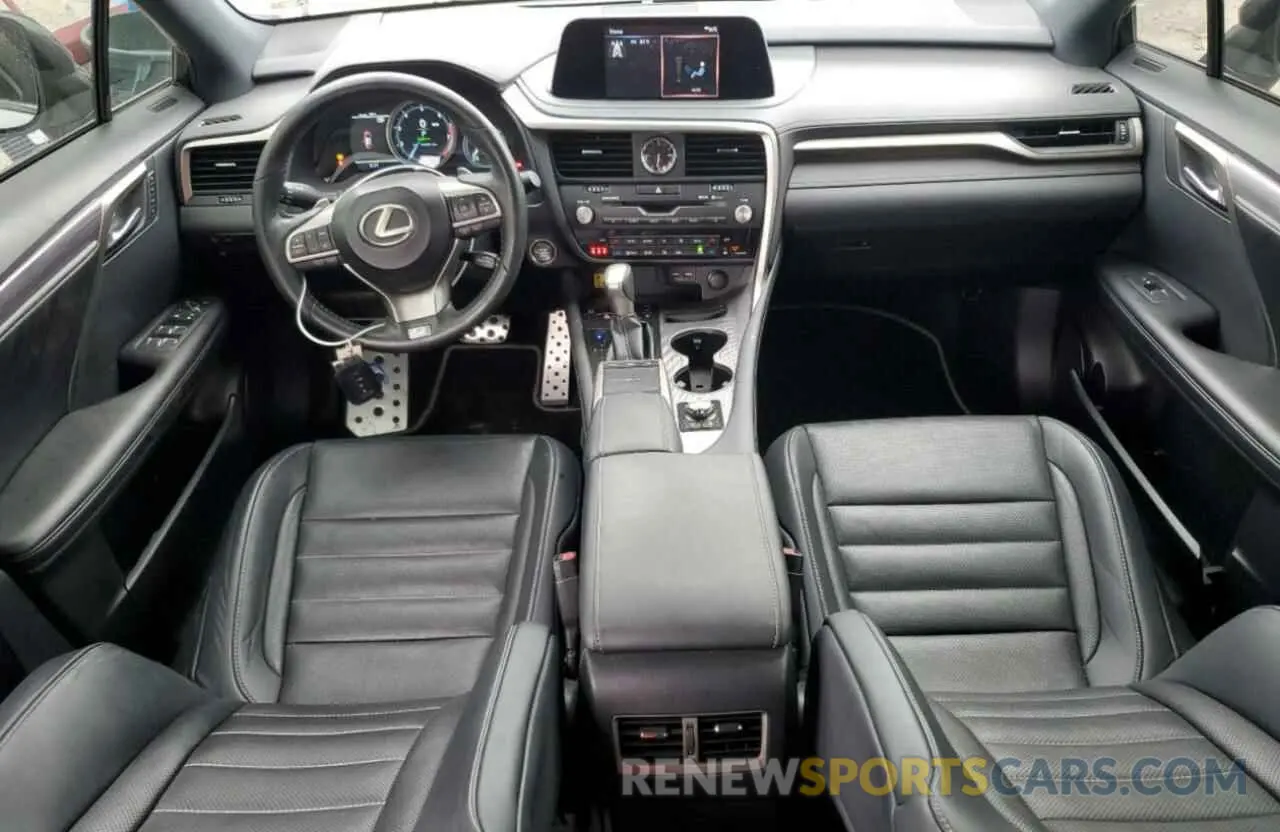 8 fotografías del automóvil dañado 2T2SZMDA6MC291491 LEXUS RX 350 F S 2021
