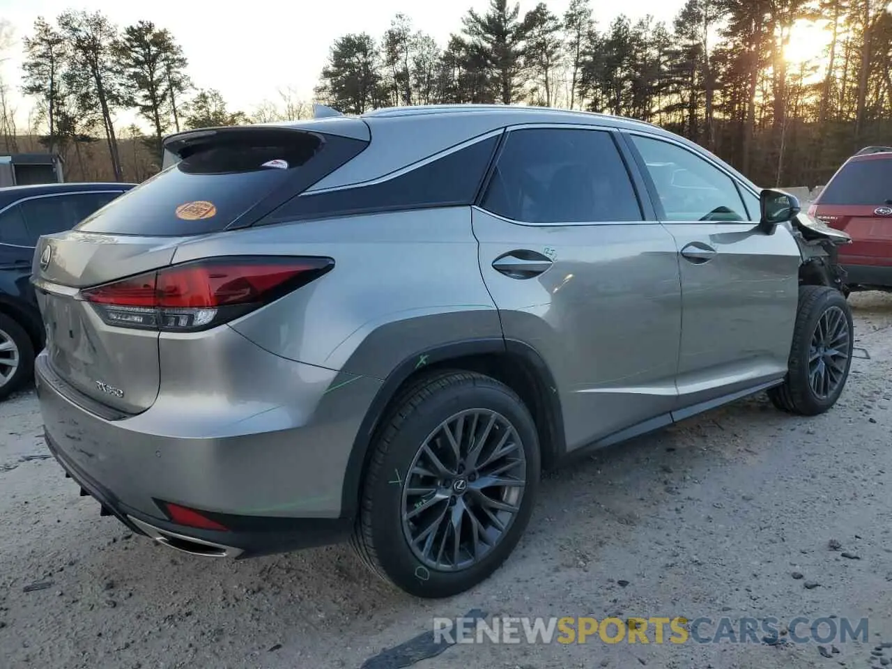 3 fotografías del automóvil dañado 2T2YZMDA6MC301222 LEXUS RX 350 F S 2021