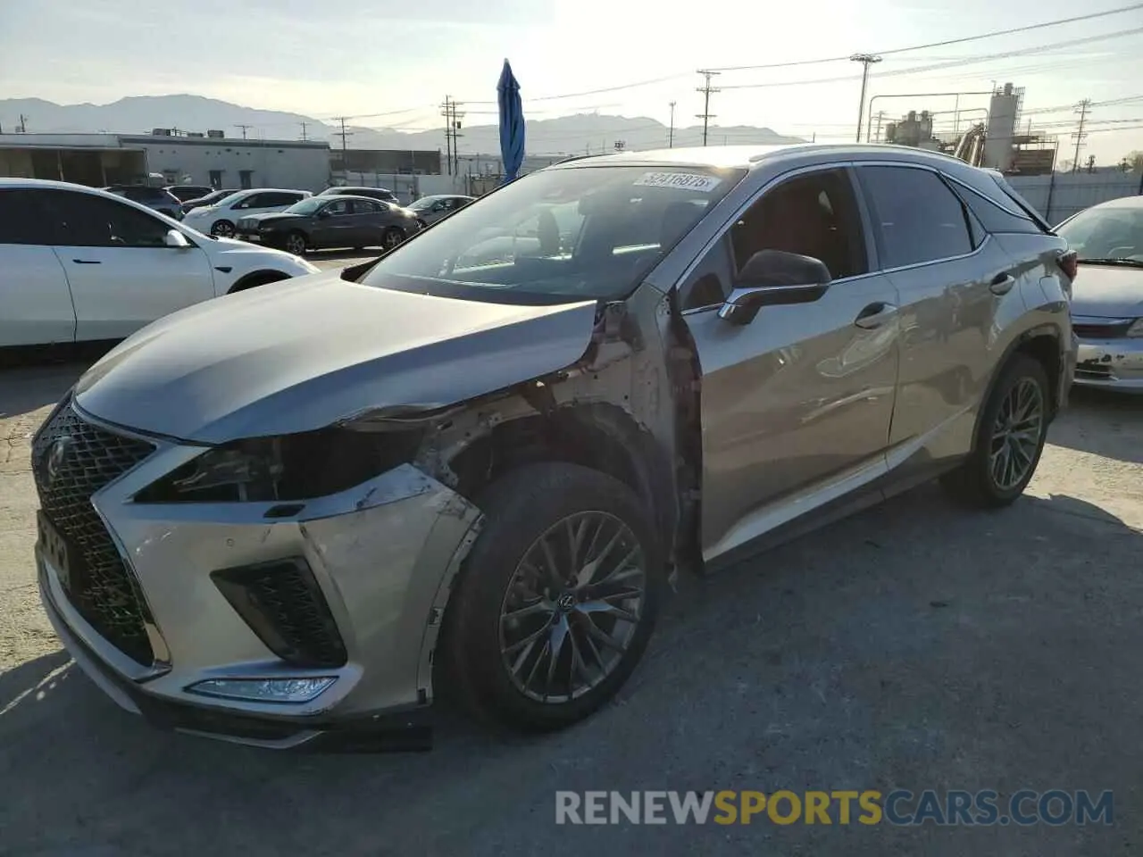 1 fotografías del automóvil dañado 2T2YZMDA0NC367167 LEXUS RX 350 F S 2022