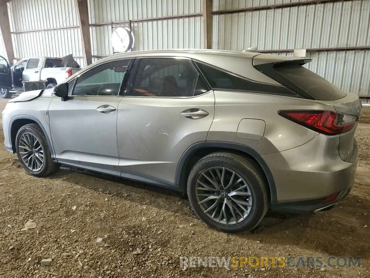 2 fotografías del automóvil dañado 2T2YZMDA9NC315133 LEXUS RX 350 F S 2022