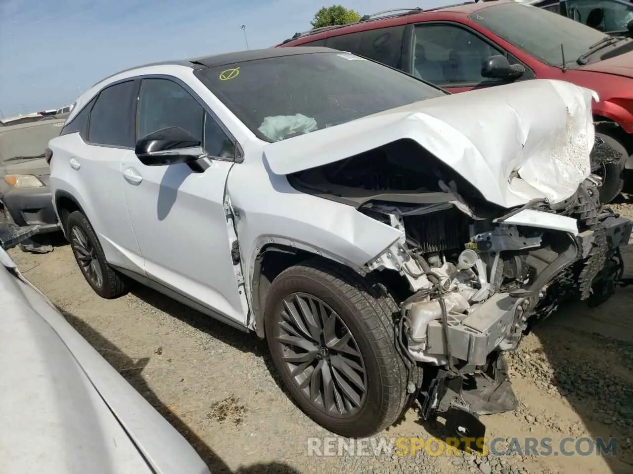 4 fotografías del automóvil dañado 2T2YZMDAXNC319417 LEXUS RX 350 F S 2022