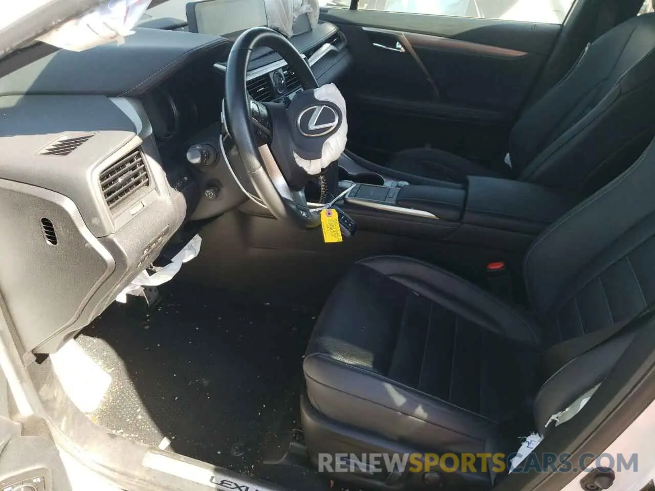 7 fotografías del automóvil dañado 2T2YZMDAXNC319417 LEXUS RX 350 F S 2022