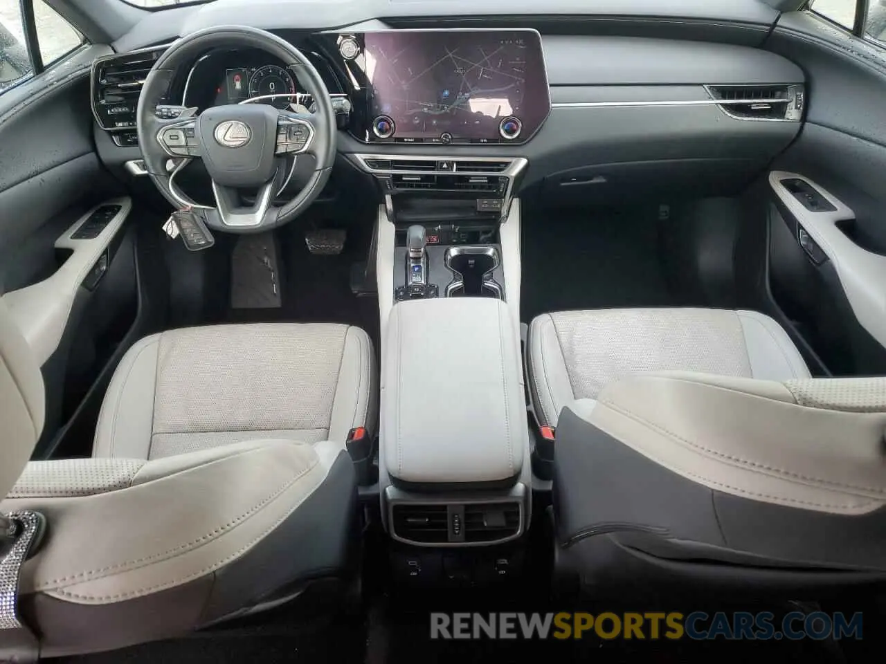 8 fotografías del automóvil dañado JTJCHMAA2P2003045 LEXUS RX 350 PRE 2023