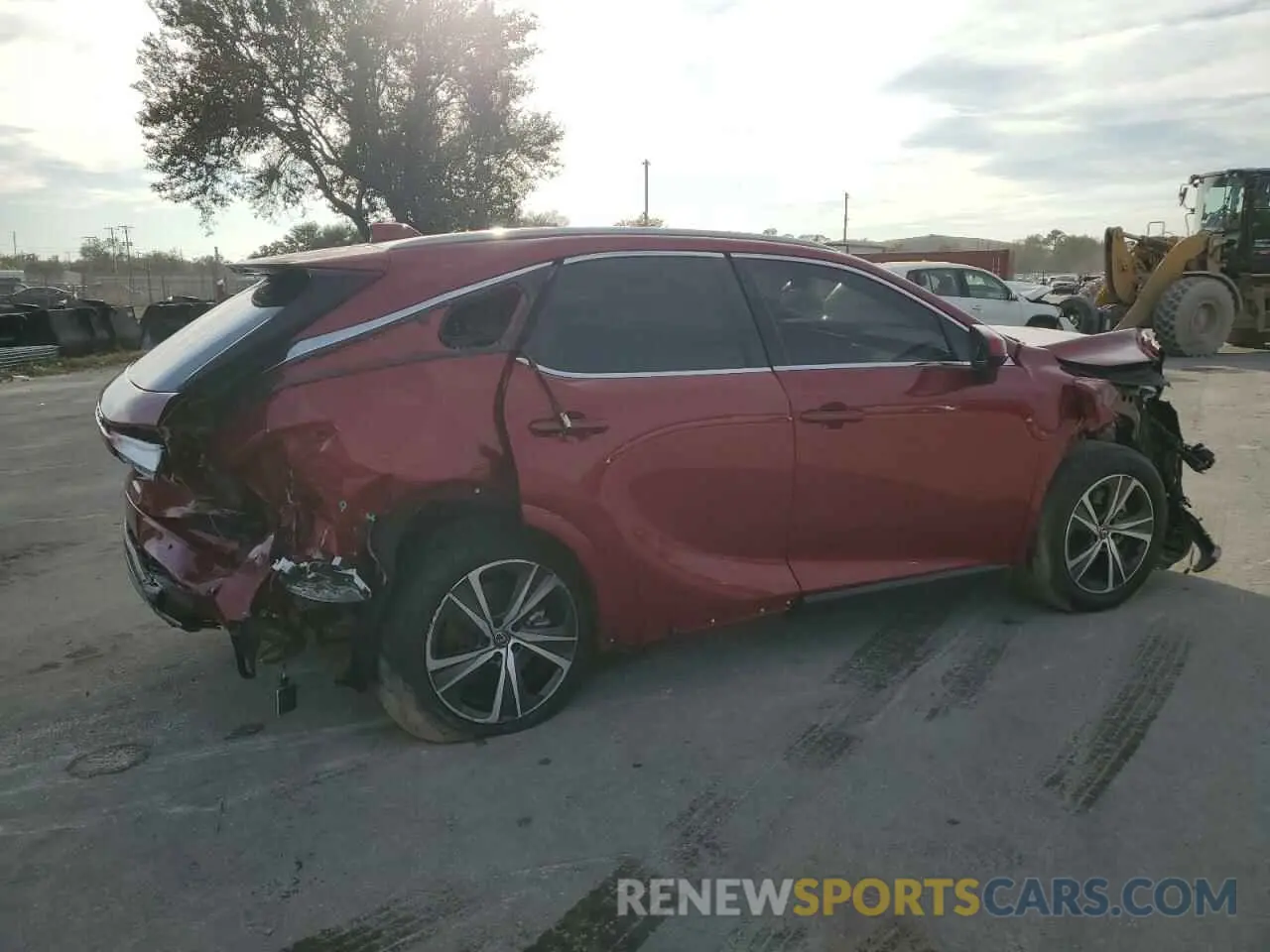 3 fotografías del automóvil dañado JTJCHMAA4P2001782 LEXUS RX 350 PRE 2023