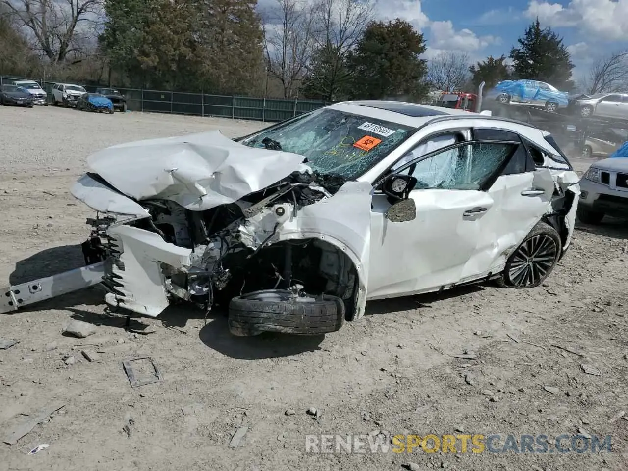 1 fotografías del automóvil dañado JTJCHMAA5P2001581 LEXUS RX 350 PRE 2023