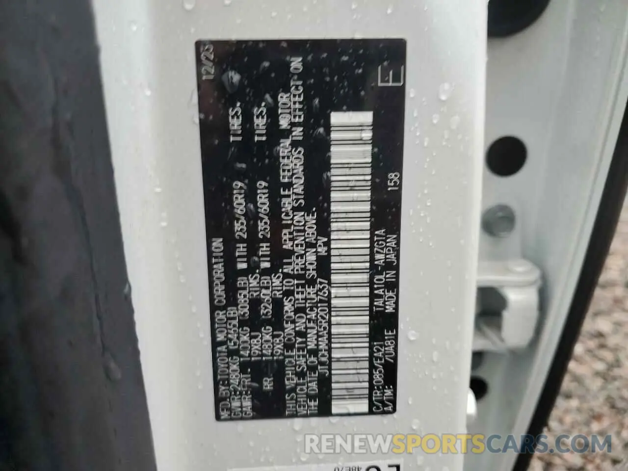 13 fotografías del automóvil dañado JTJCHMAA5R2017637 LEXUS RX 350 PRE 2024