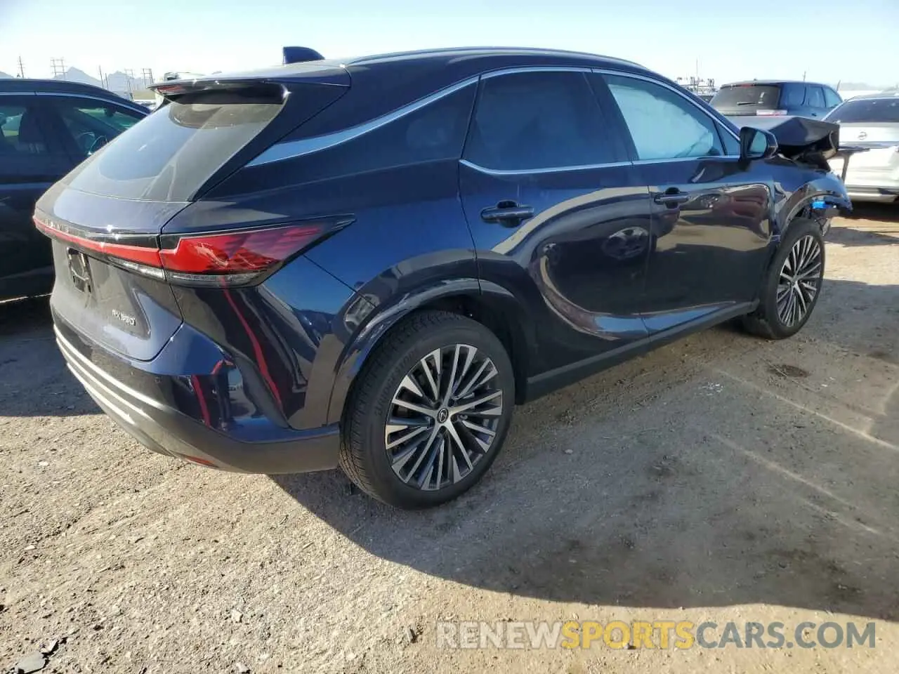 3 fotografías del automóvil dañado JTJCHMAA7R2020524 LEXUS RX 350 PRE 2024
