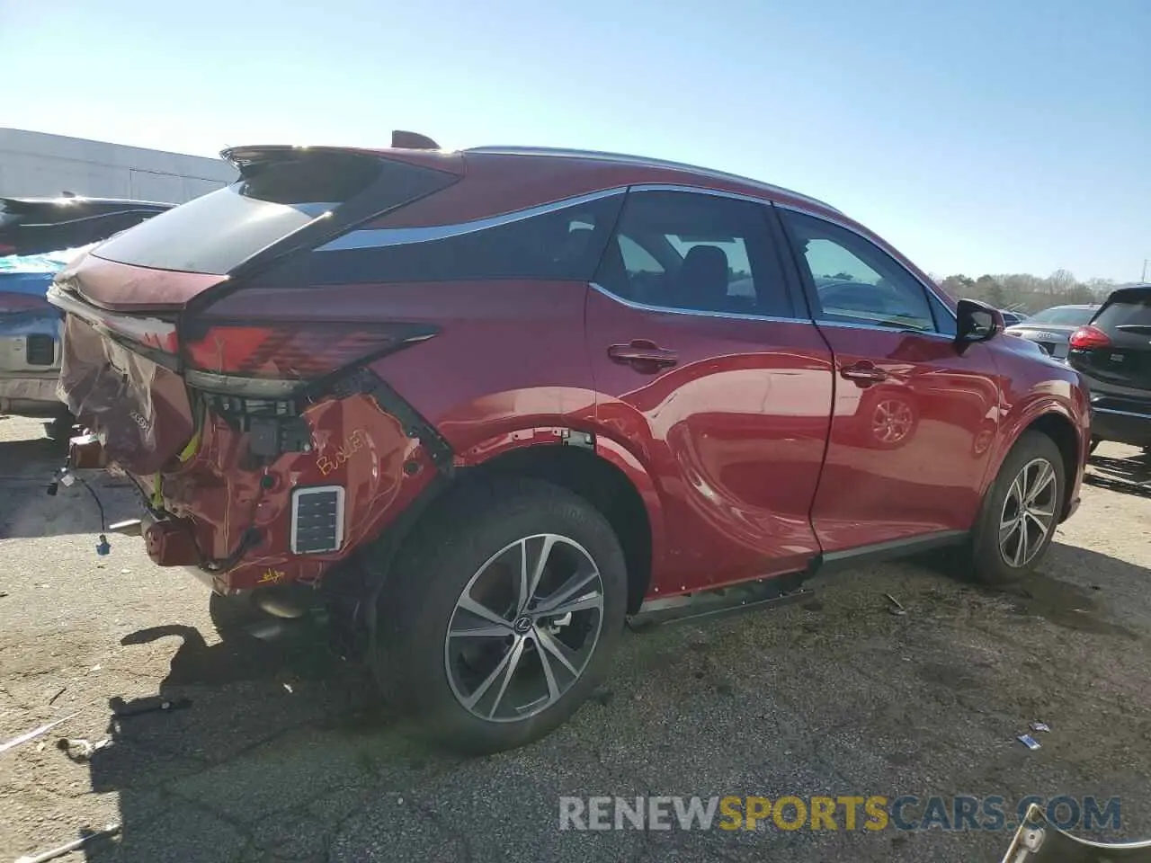 3 fotografías del automóvil dañado JTJCHMAAXR2017598 LEXUS RX 350 PRE 2024