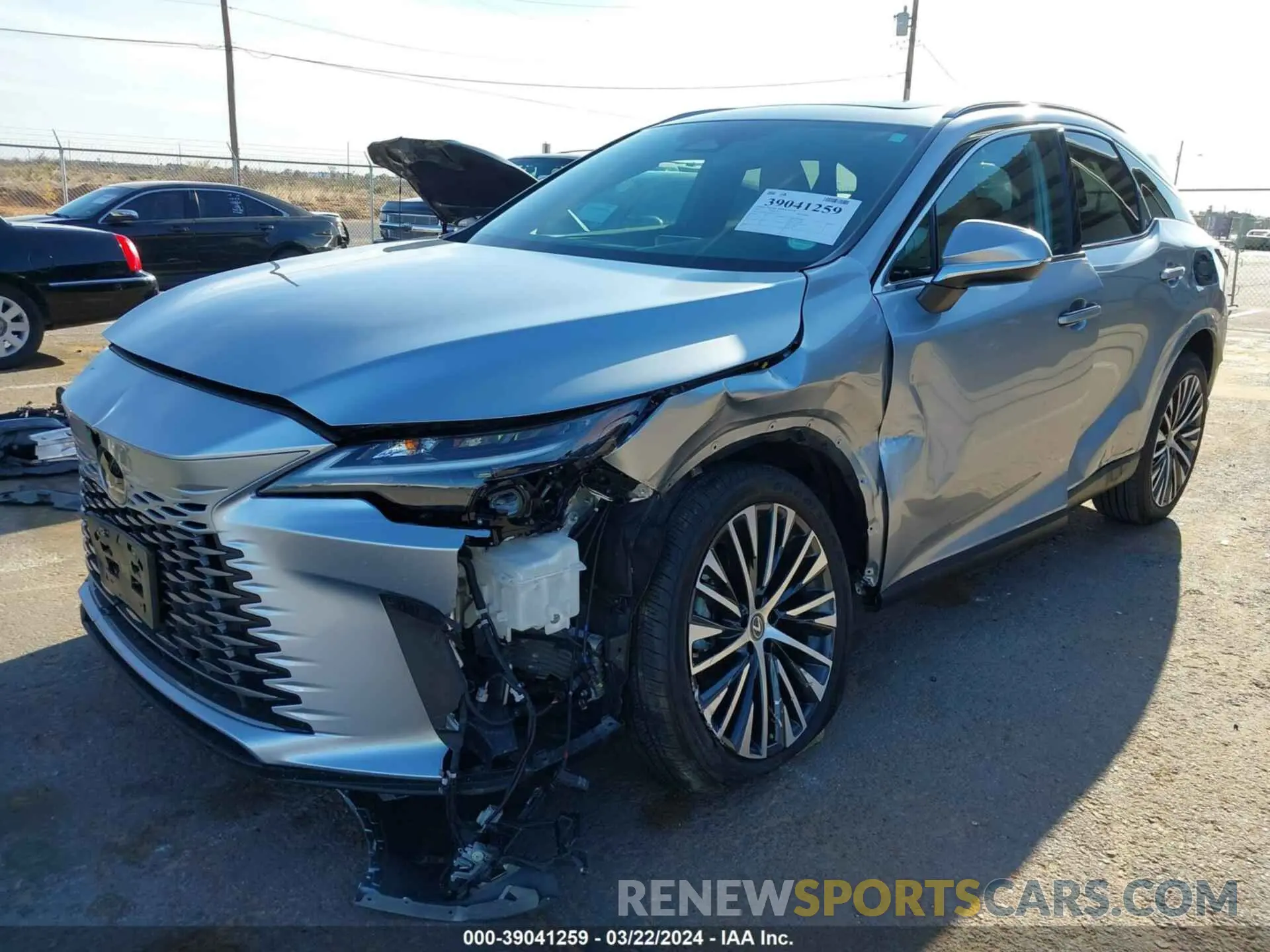 5 fotografías del automóvil dañado 2T2BBMCA0PC005256 LEXUS RX 350H 2023