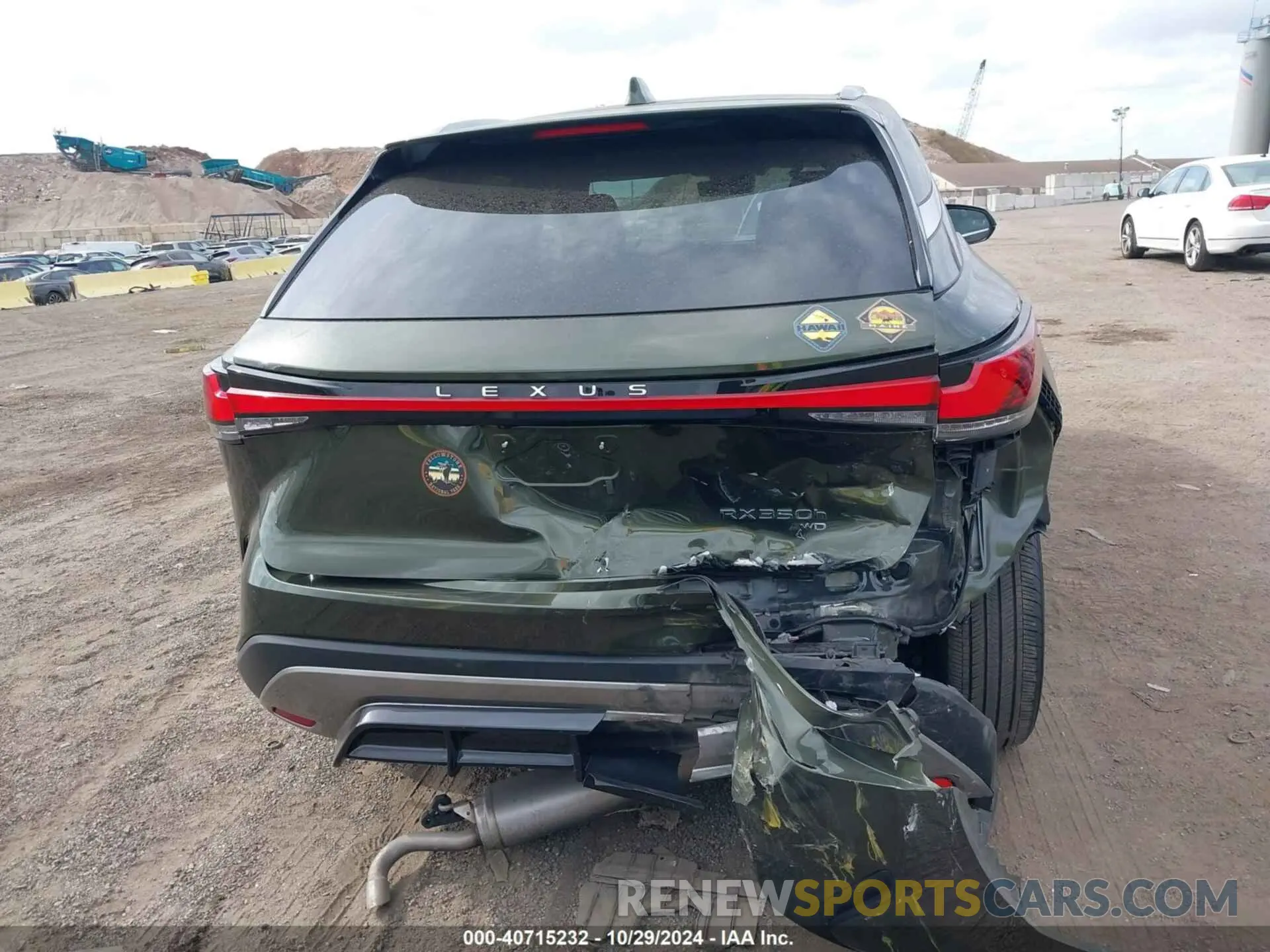 16 fotografías del automóvil dañado 2T2BBMCA1PC002463 LEXUS RX 350H 2023