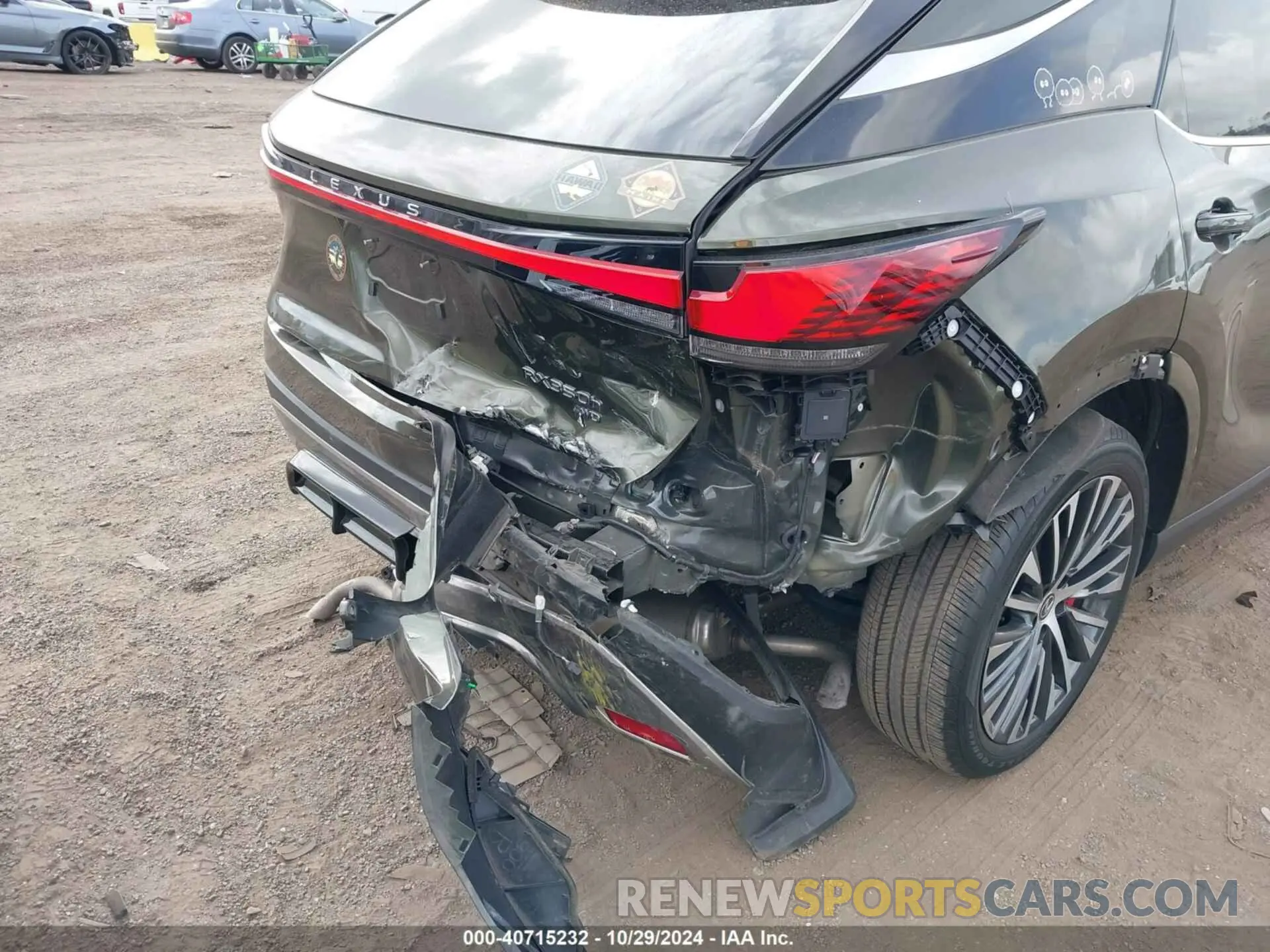 6 fotografías del automóvil dañado 2T2BBMCA1PC002463 LEXUS RX 350H 2023