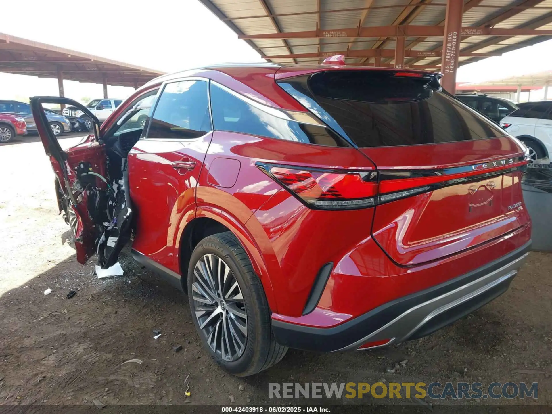 3 fotografías del automóvil dañado 2T2BBMCA4PC006331 LEXUS RX 350H 2023