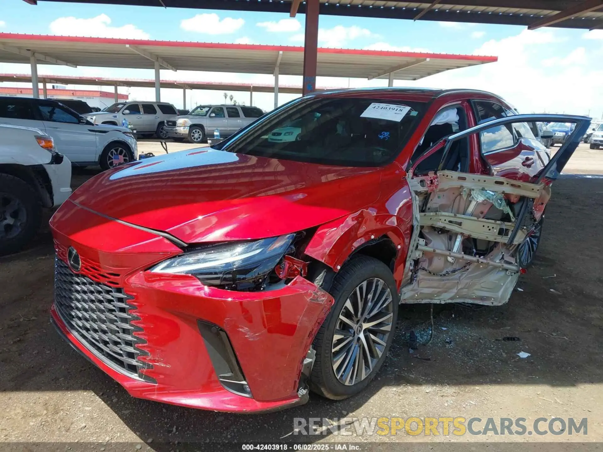 6 fotografías del automóvil dañado 2T2BBMCA4PC006331 LEXUS RX 350H 2023