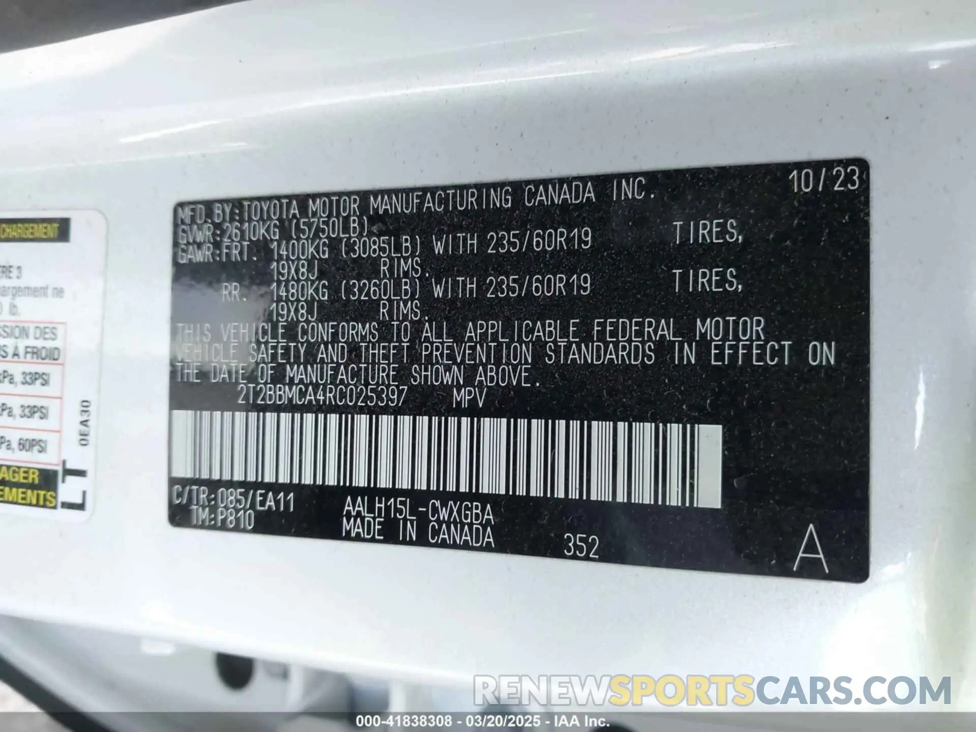 9 fotografías del automóvil dañado 2T2BBMCA4RC025397 LEXUS RX 350H 2024