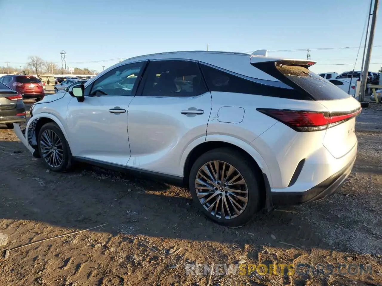2 fotografías del automóvil dañado 2T2BBMCA2RC025740 LEXUS RX 350H BA 2024