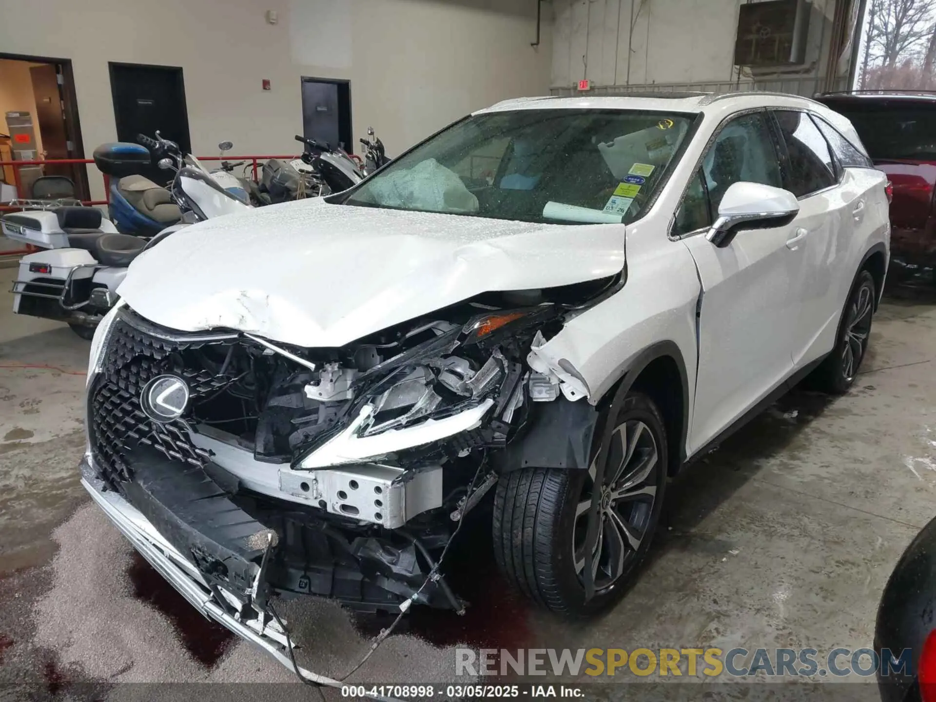 2 fotografías del automóvil dañado JTJHZKEA4L2016195 LEXUS RX 350L 2020