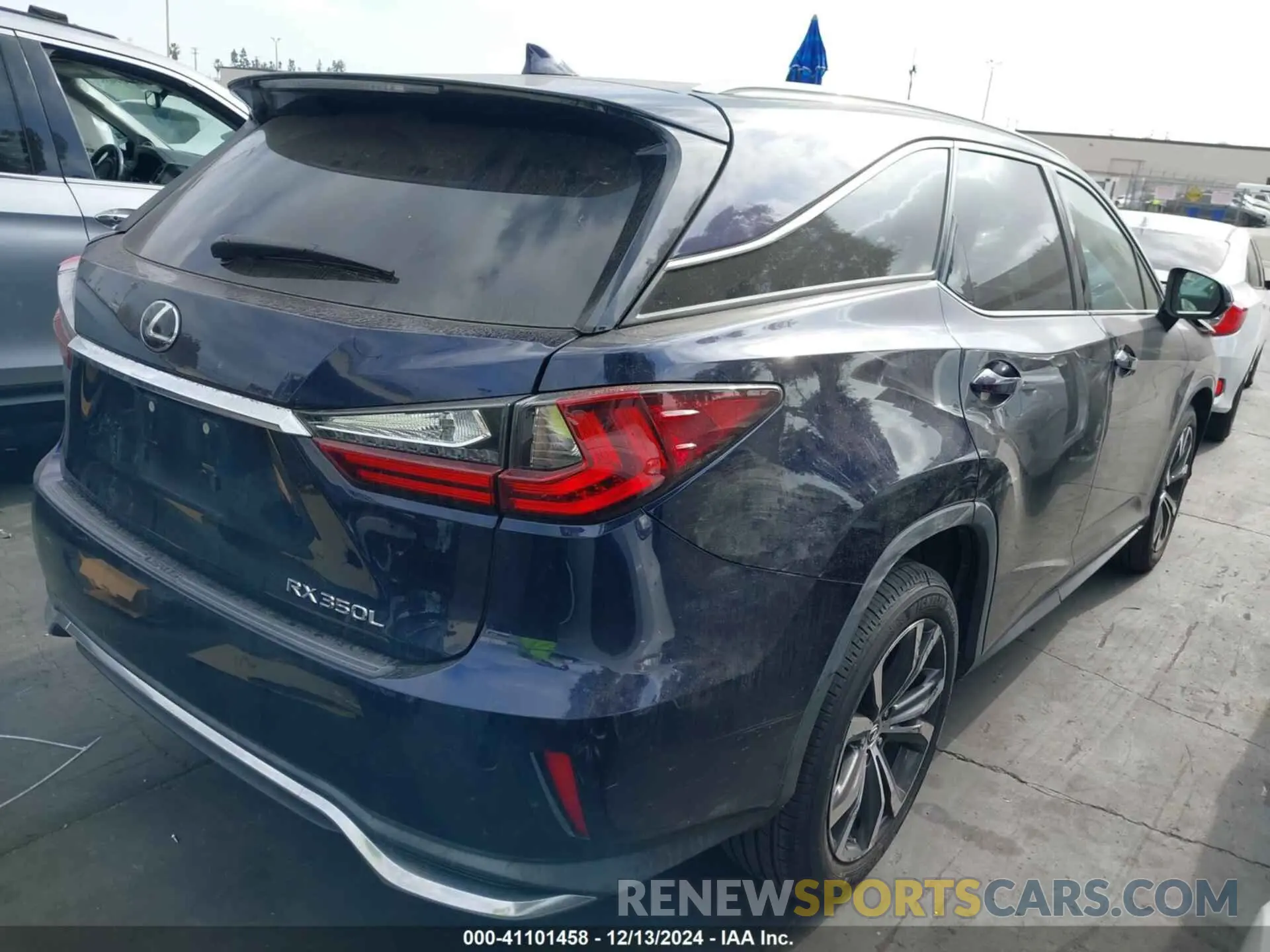 4 fotografías del automóvil dañado JTJHZKEA9L2014250 LEXUS RX 350L 2020