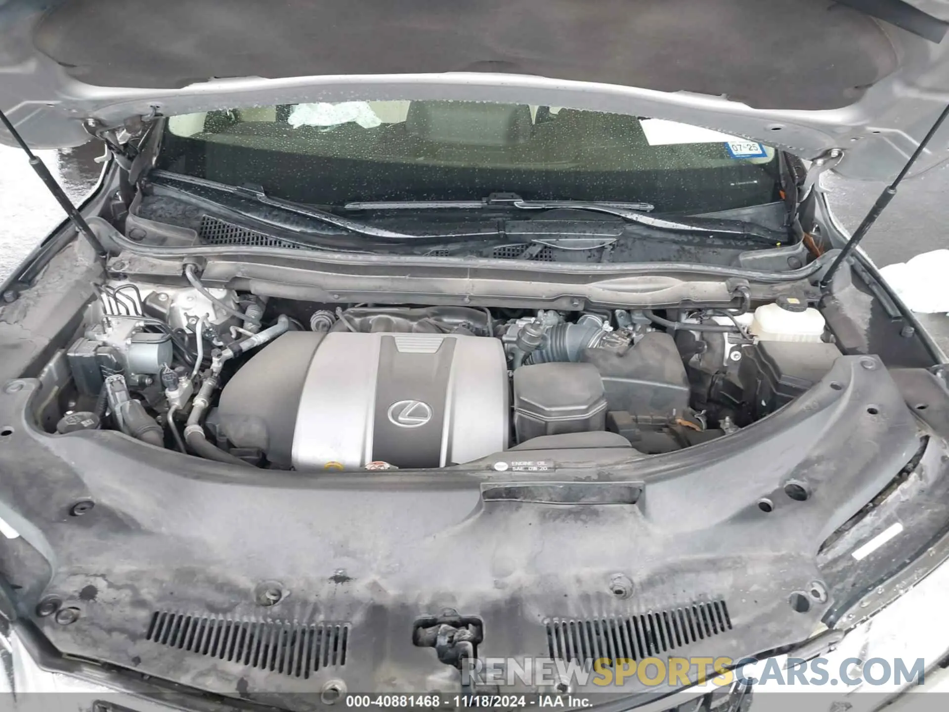 10 fotografías del automóvil dañado JTJHZKEA9L2017648 LEXUS RX 350L 2020