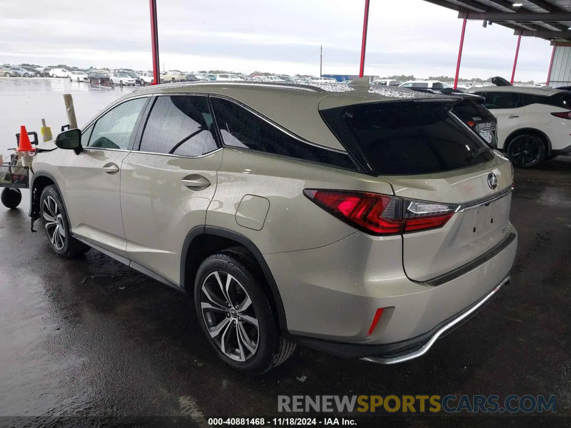 3 fotografías del automóvil dañado JTJHZKEA9L2017648 LEXUS RX 350L 2020