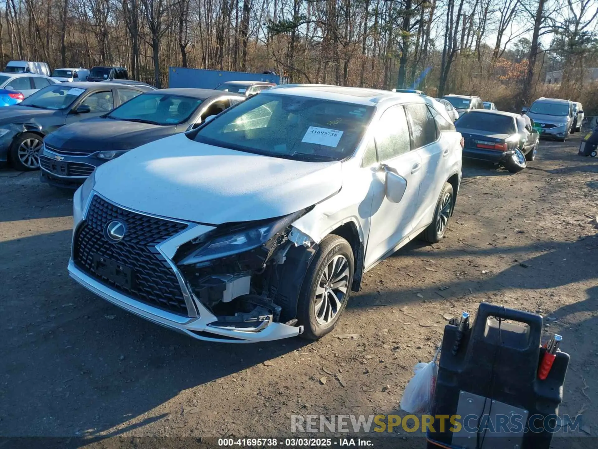 2 fotografías del automóvil dañado JTJHZKFA3L2026103 LEXUS RX 350L 2020